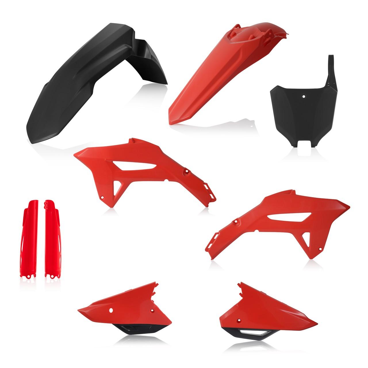 0024559.323 - Acerbis Full Plastics Kit - Honda CRF250R 2022-2024, CRF450R 2021-2024 - Black/Red