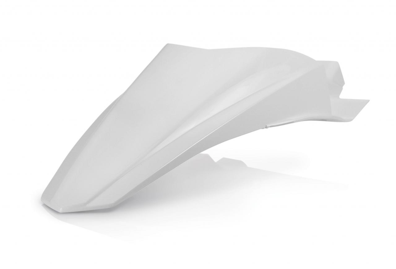 Acerbis White 0017241.030 - Rear Fender - Kawasaki Kx85 2014-2024, Kx100 2014-2021