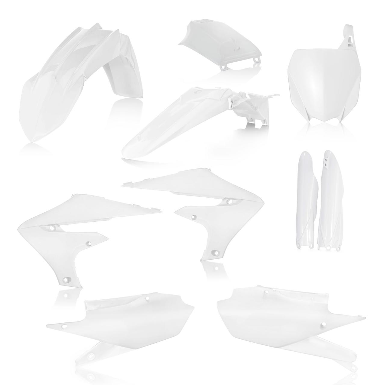 Acerbis White 0023631.030 - Full Plastics Kit - Yamaha Yzf250 2019-23, Yzf450 2018-22