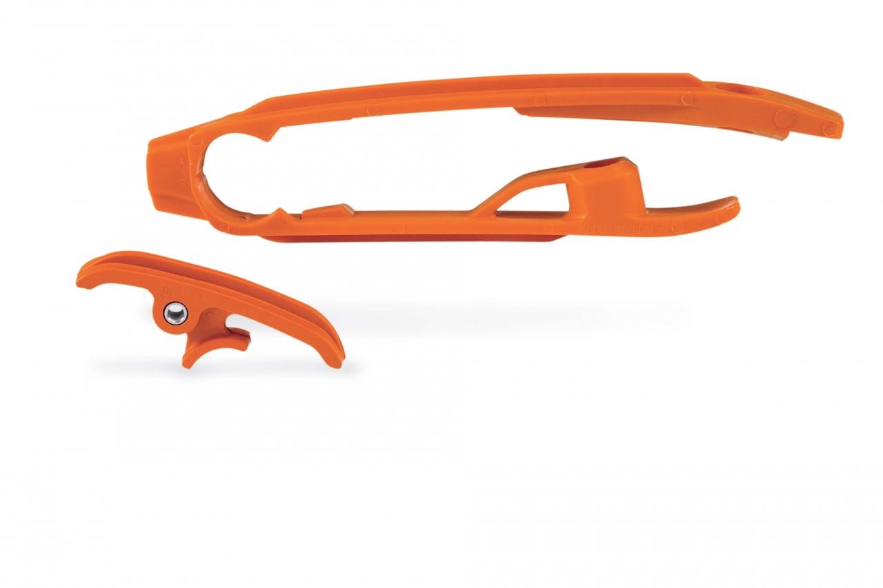 Acerbis Chain & Slider Kit - KTM SX/SXF 2011-2015, Husqvarna FC 2014-15, FE/ TE 2014-16 - Orange