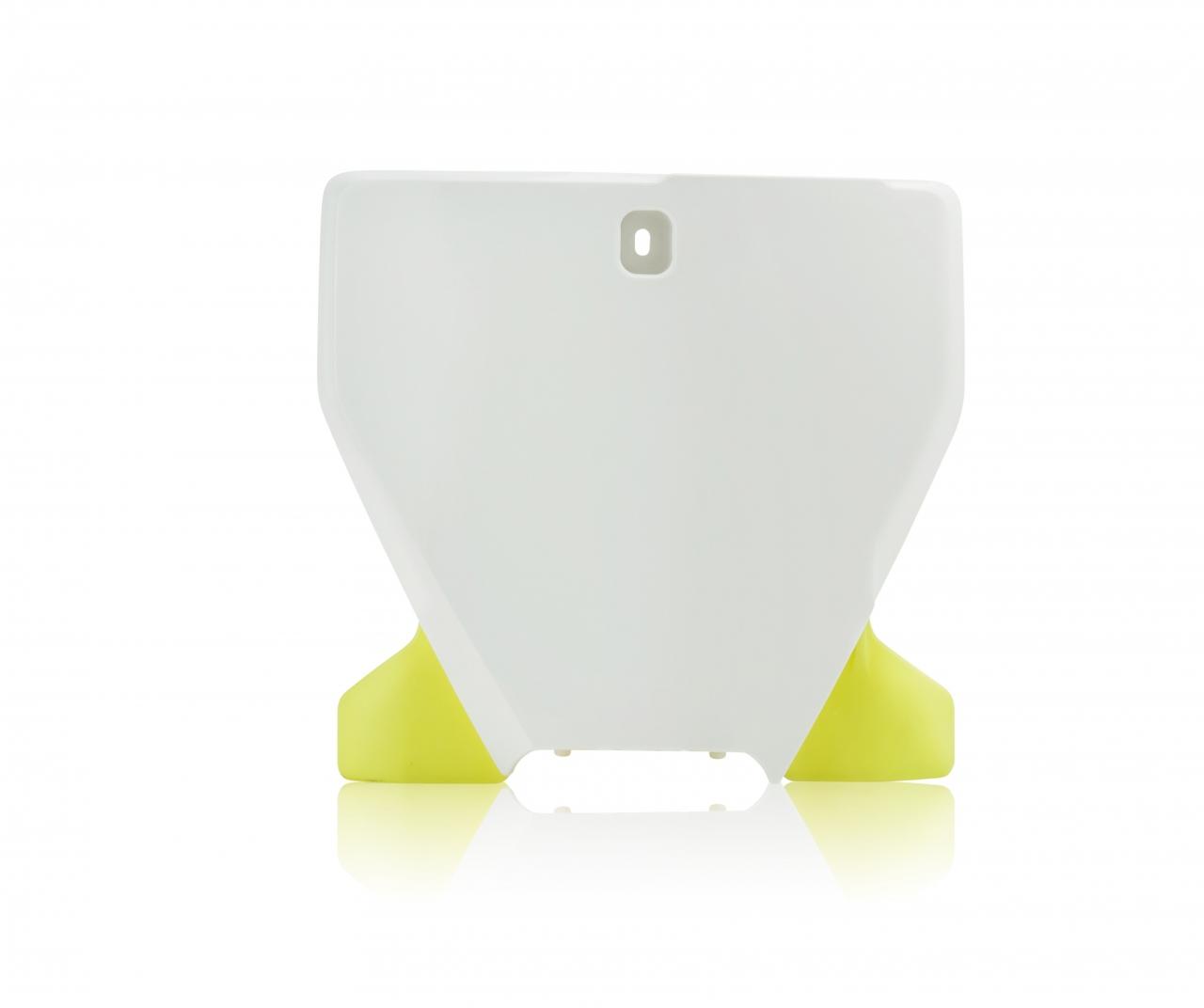 0023524.234 - Acerbis Front Number Board - Husqvarna FC 250/350/450 & TC 125/250 2019-22 - White/ Yellow