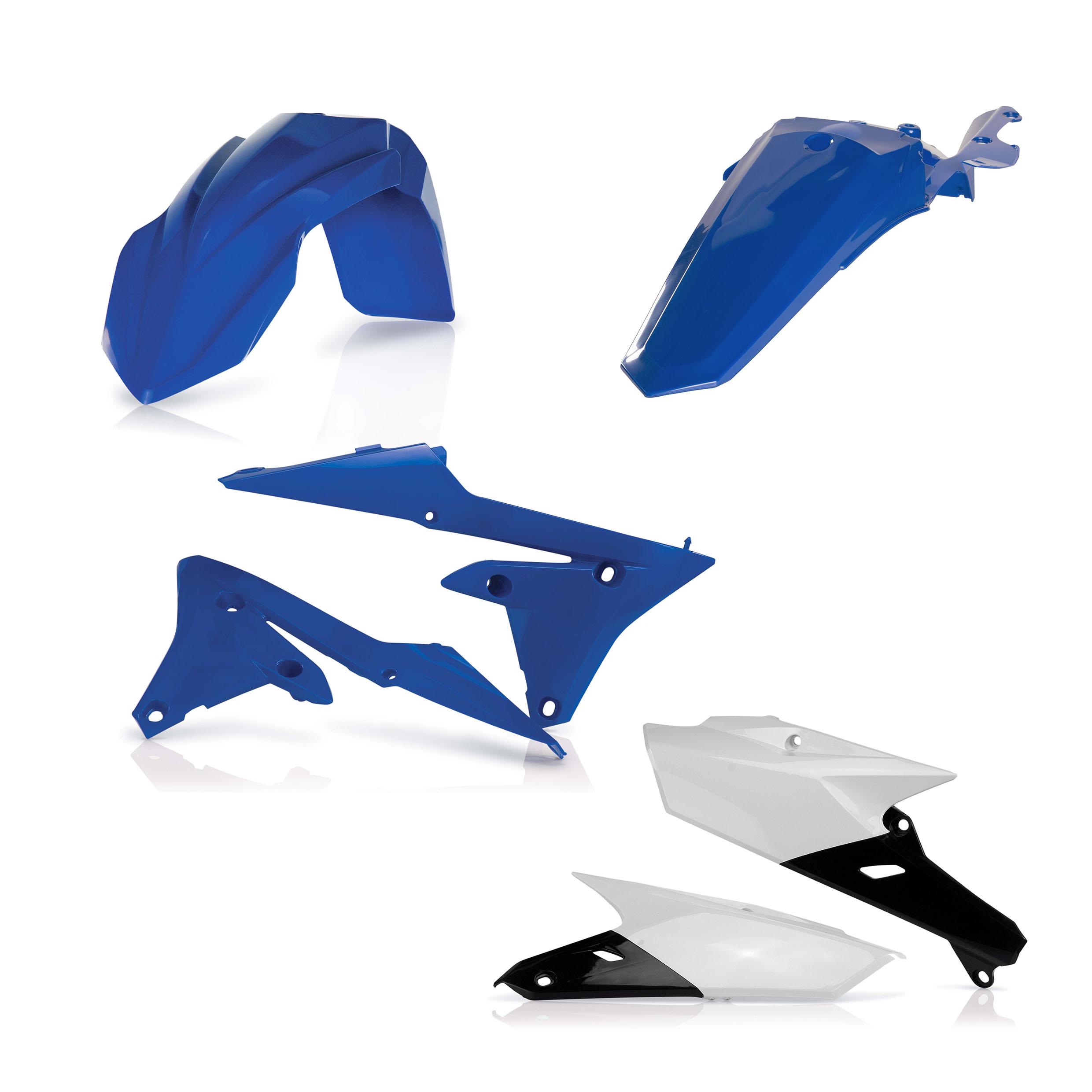 0023089.553 - Acerbis Standard Plastics Kit - Yamaha WRF250 2018 - OEM (Blue/White/Black)