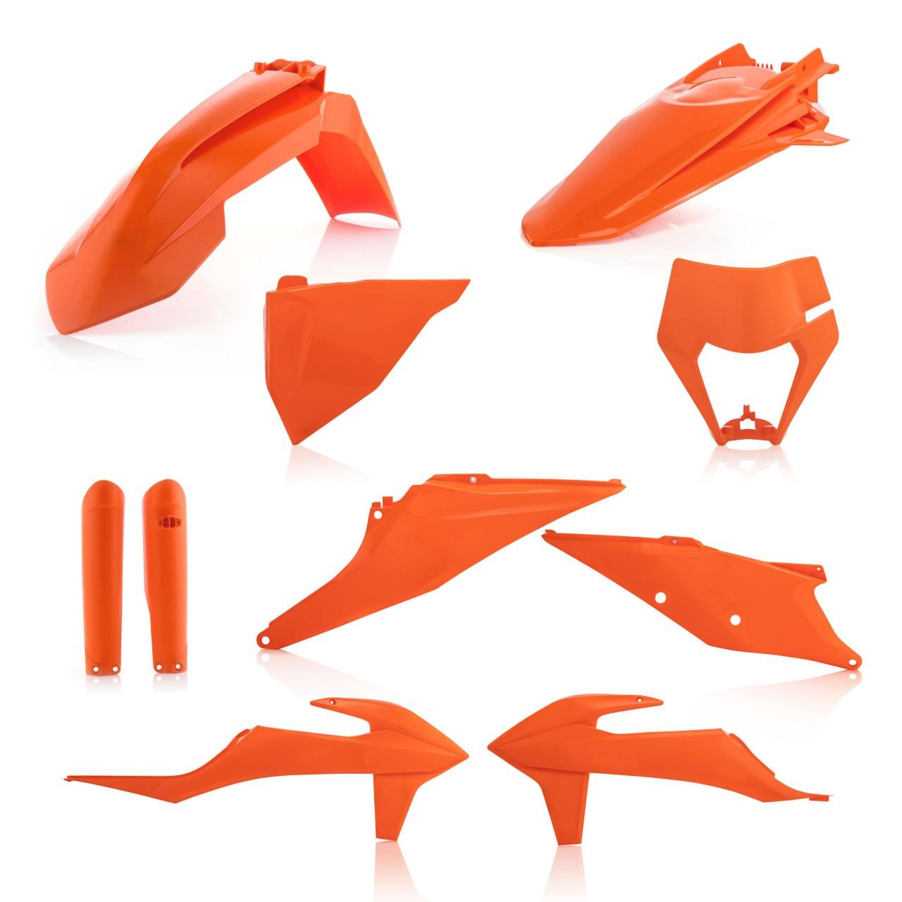 0024054.011.016 - Acerbis Full Plastics Kit - KTM EXC 150/250/300 TPI & EXC-F 250/350/450/500 & XC-W TPI 2020-23 - Orange