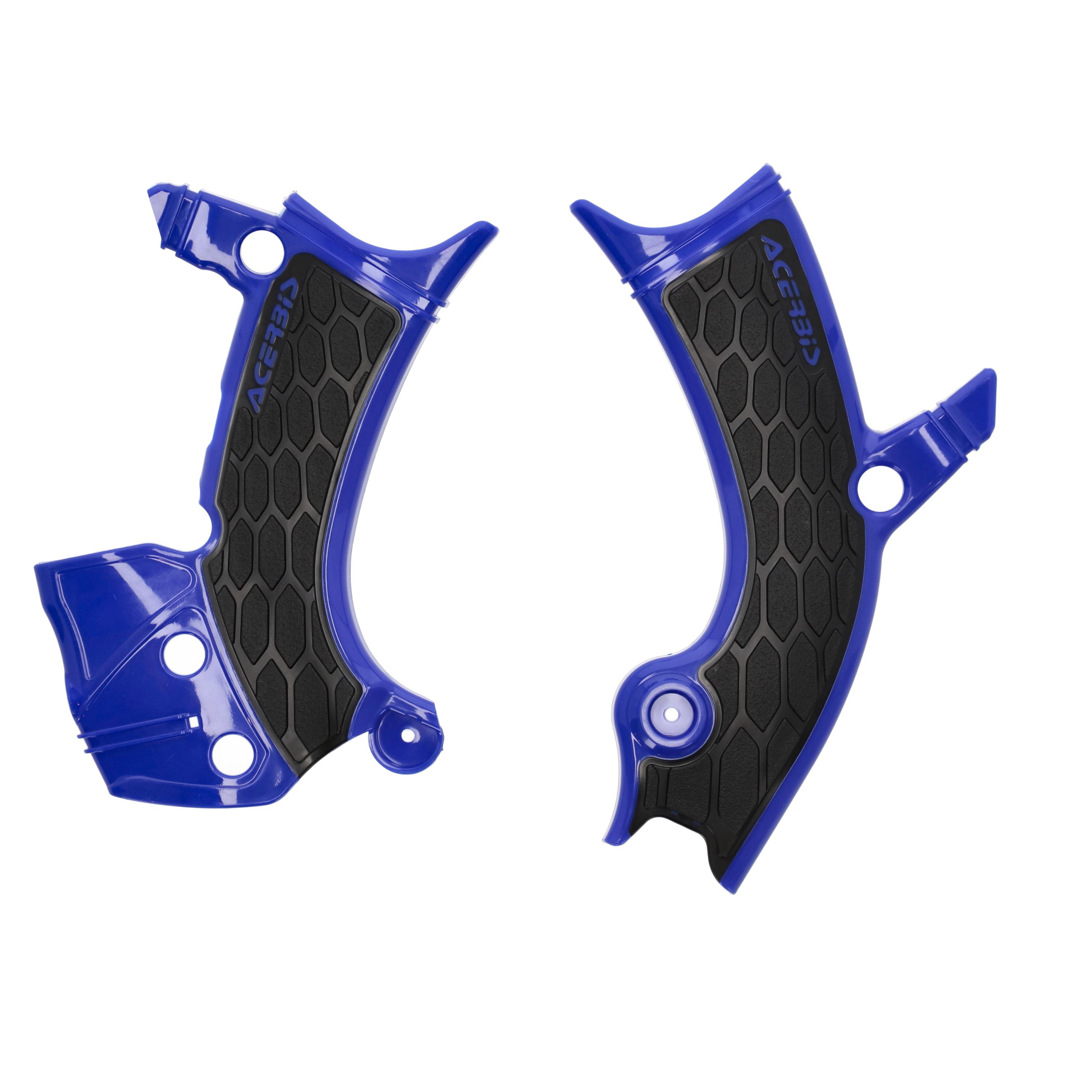 Acerbis Blue/Black 0025708.251 - X-Grip Frame Guards - Yamaha Yzf250 2024-2025, Yzf450 2023-2025
