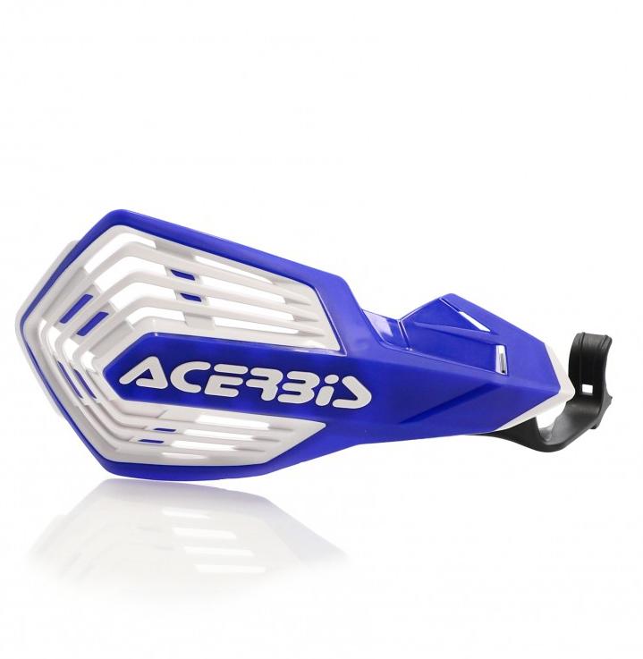 0024659.245 - Acerbis K-Future Hand Guards - Yamaha YZ 125/250 2015-2025, YZF 250/450 2009-2025, YZ85 2021-2024 - Blue/ White