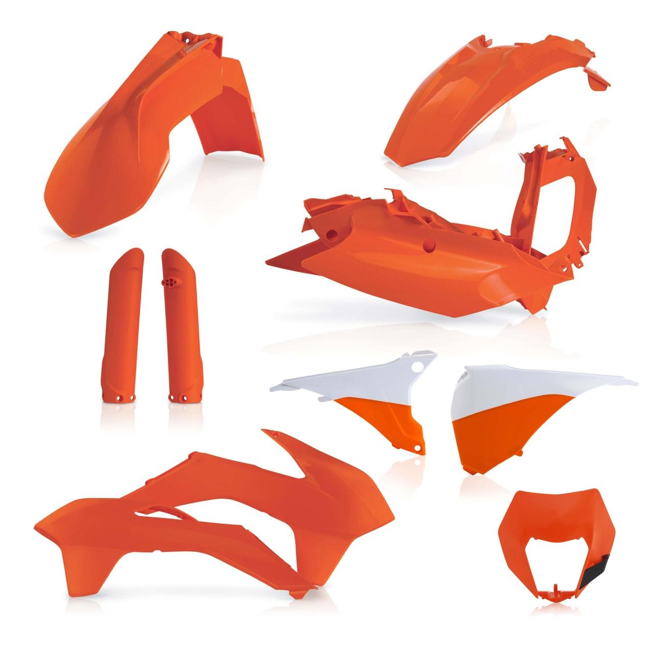 0021811.010 - Acerbis Full Plastics Kit - KTM EXC125/250/300 & EXC-F 2016 - Orange