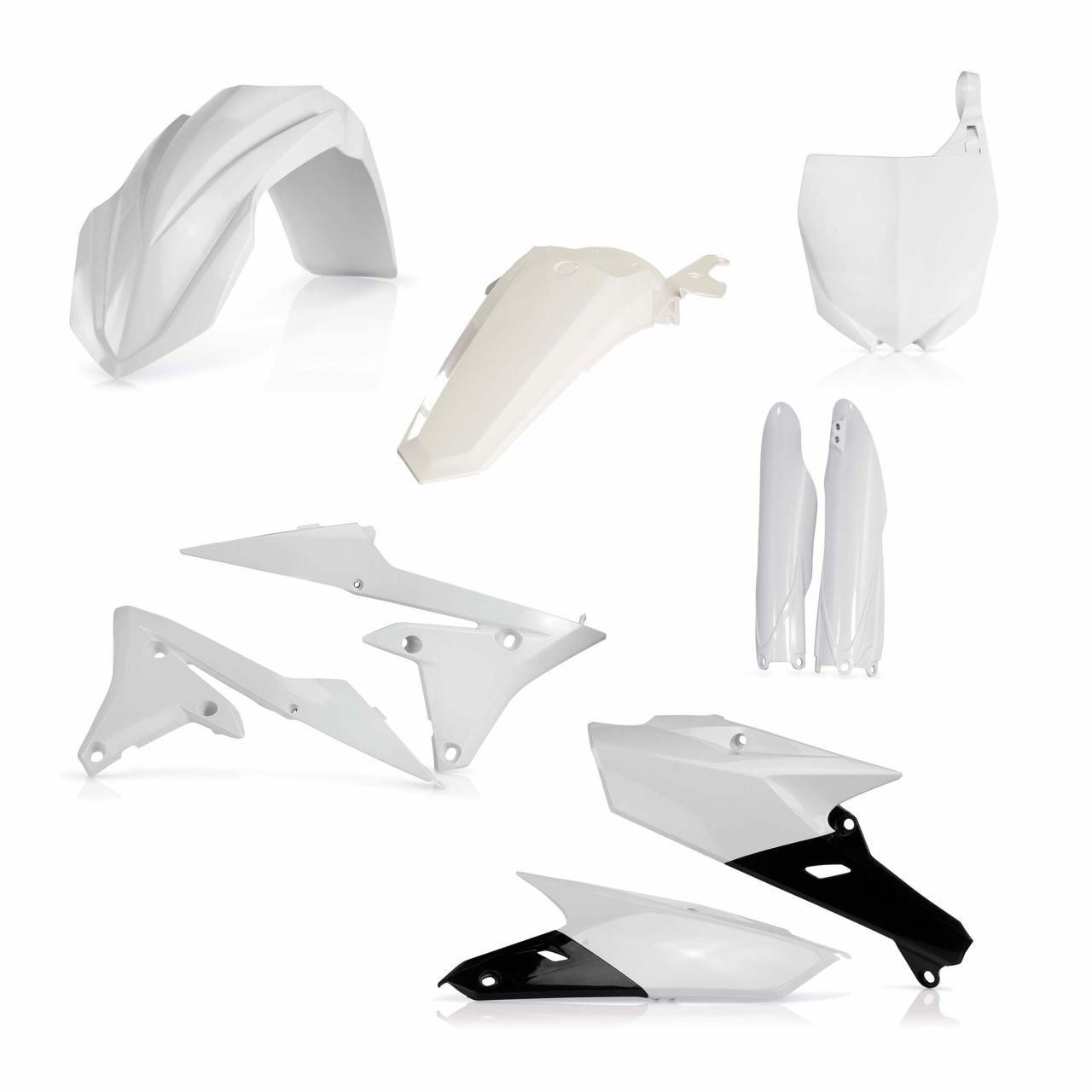 0017563.553.030 - Acerbis Full Plastics Kit - Yamaha YZF250 2015-18, YZF450 2014-17 - OEM (White/Black)
