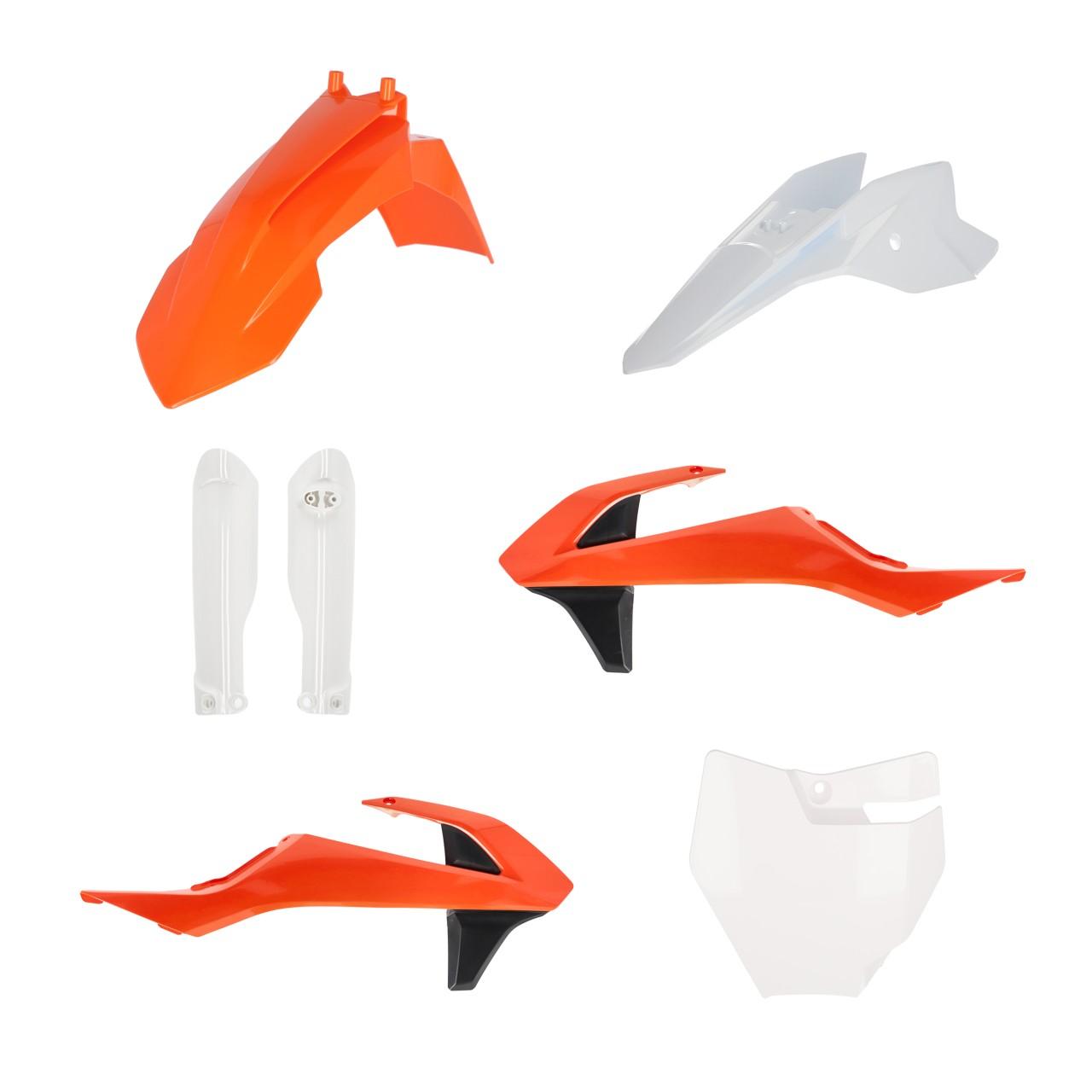 Acerbis Orange/White/Black 0025506.553.016 - Full Plastics Kit - Ktm Sx50 2016-23 - Oem '16 ()