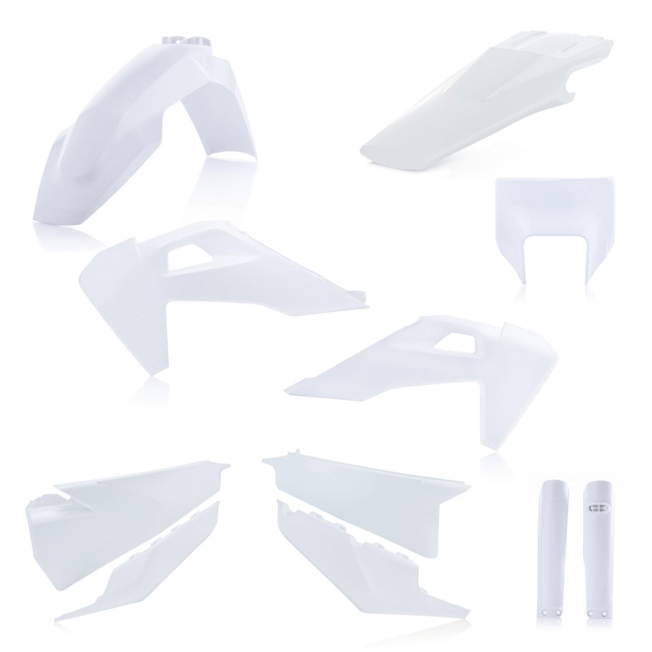 Acerbis White 2 0024051.031 - Full Enduro Plastics Kit - Husqvarna Fe 250/350/450/501 & Te 150I/250I/300I 2020-23 - White