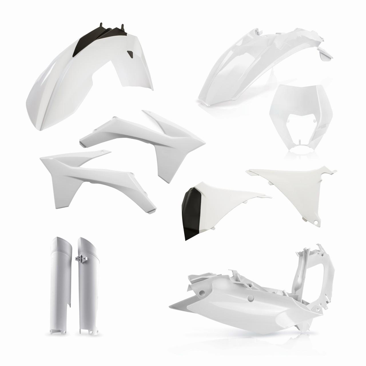 0016234.030 - Acerbis Full Plastics Kit - KTM EXC/ EXC-F 125-540 2012-13 - White