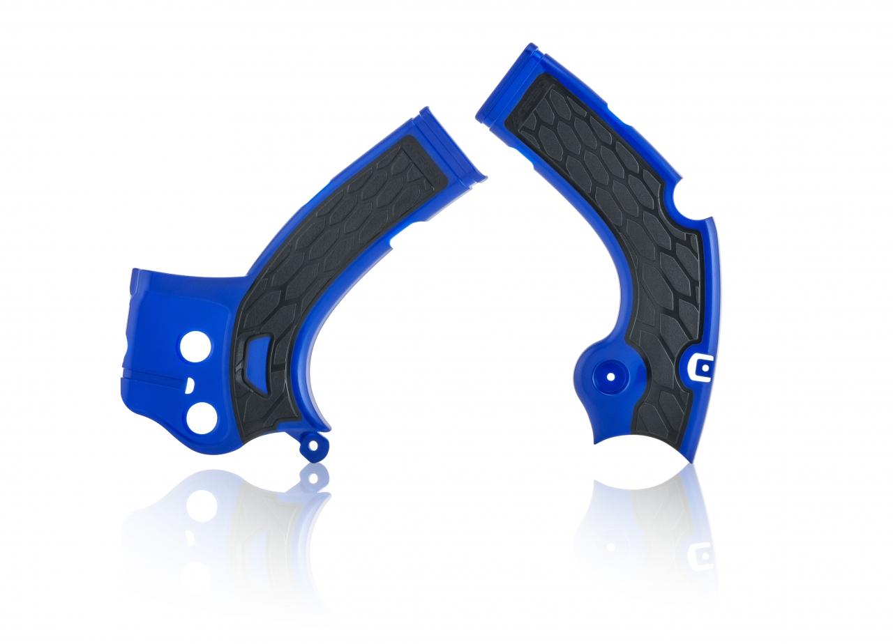 0022444.040 - Acerbis X-Grip Frame Guards - Yamaha YZF250 2017-18, YZF450 2016-17, WRF450 2016-18 - Blue