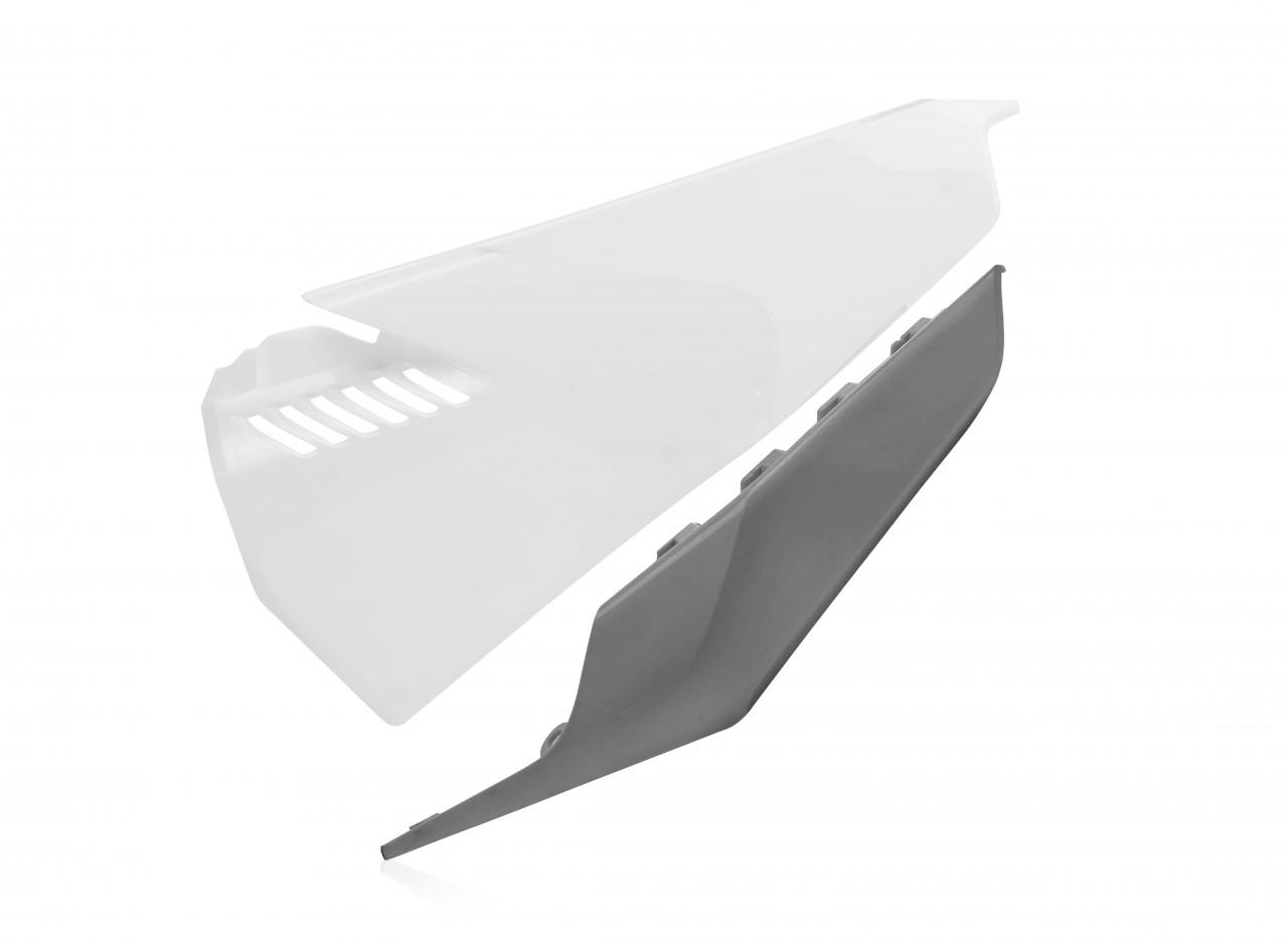 0024263.235 - Acerbis Vented Side Panels - Husqvarna FC 250/350/450 & TC 125/250 2020-22, FE 250/350/450/501 2020-23 - White/ Grey