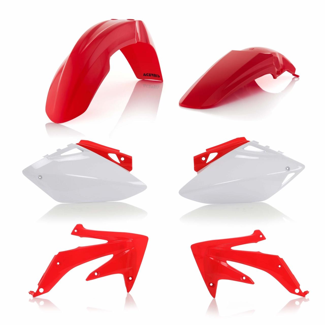 Acerbis Oem 0008128.553 - Standard Plastics Kit - Honda Crf450r 2005-06 - (Red/White)
