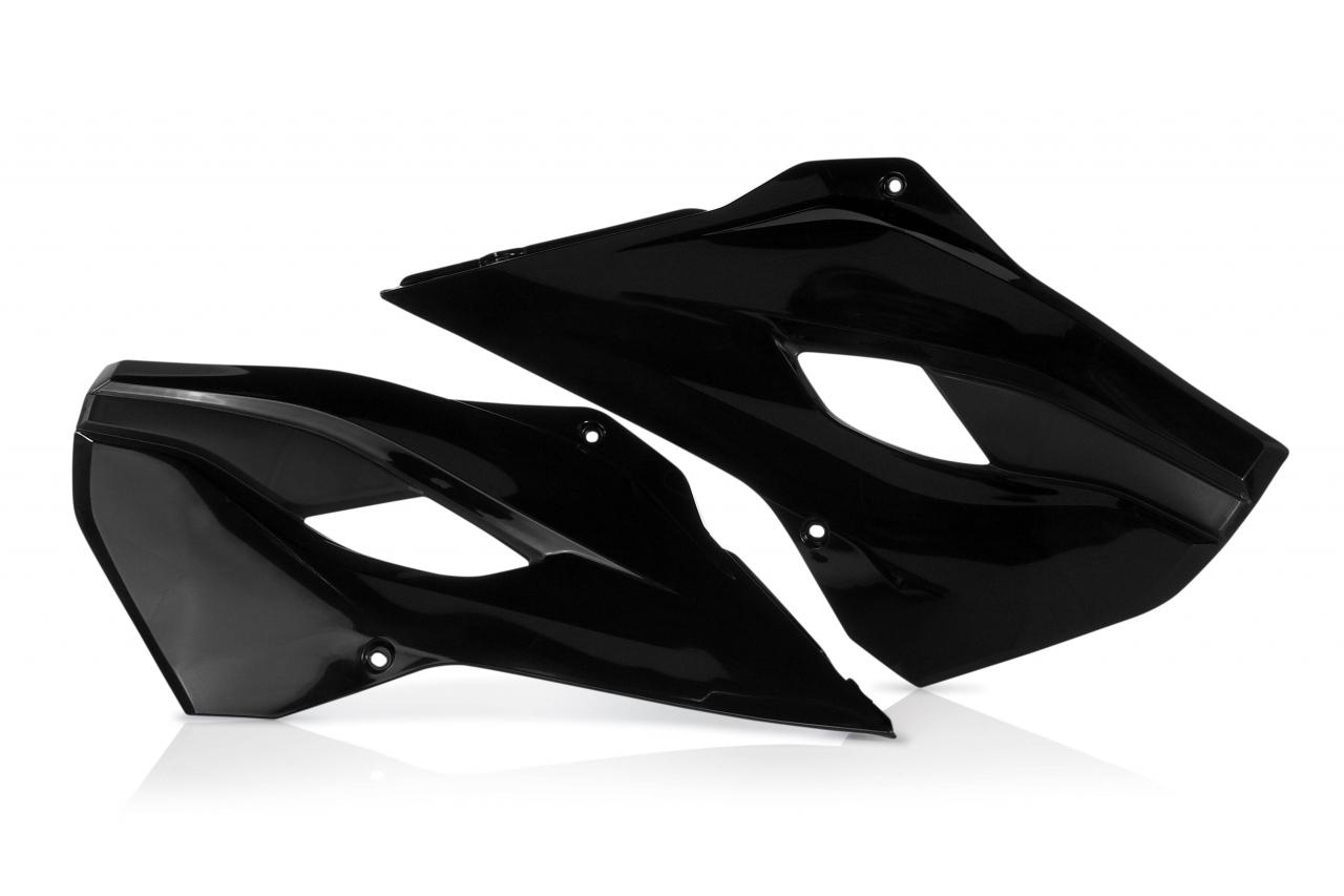 Acerbis Black 0017698.090 - Radiator Scoops - Husqvarna Fc 250/350/450 2014-15, Fe 250/350/450/501 2014-16, Tc/Te 2014-16