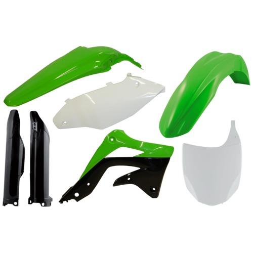 0016321.553 - Acerbis Full Plastics - Kawasaki KXF450 2012 - OEM (Green/White/Black)