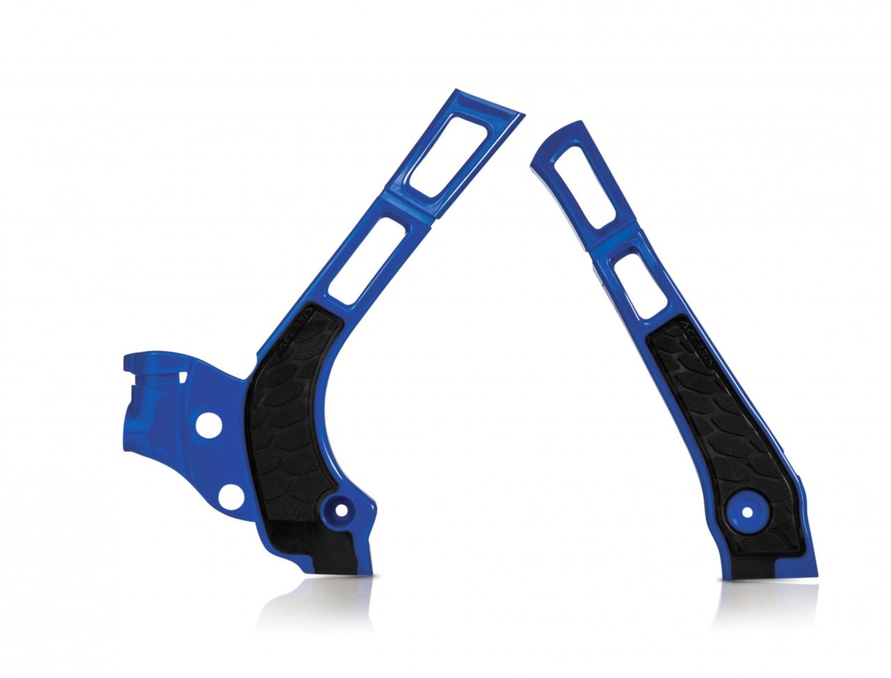Acerbis Blue 0021669.040 - X-Grip Frame Guards - Yamaha Yz 125/250 2006-23, Wr125/250 2006-21