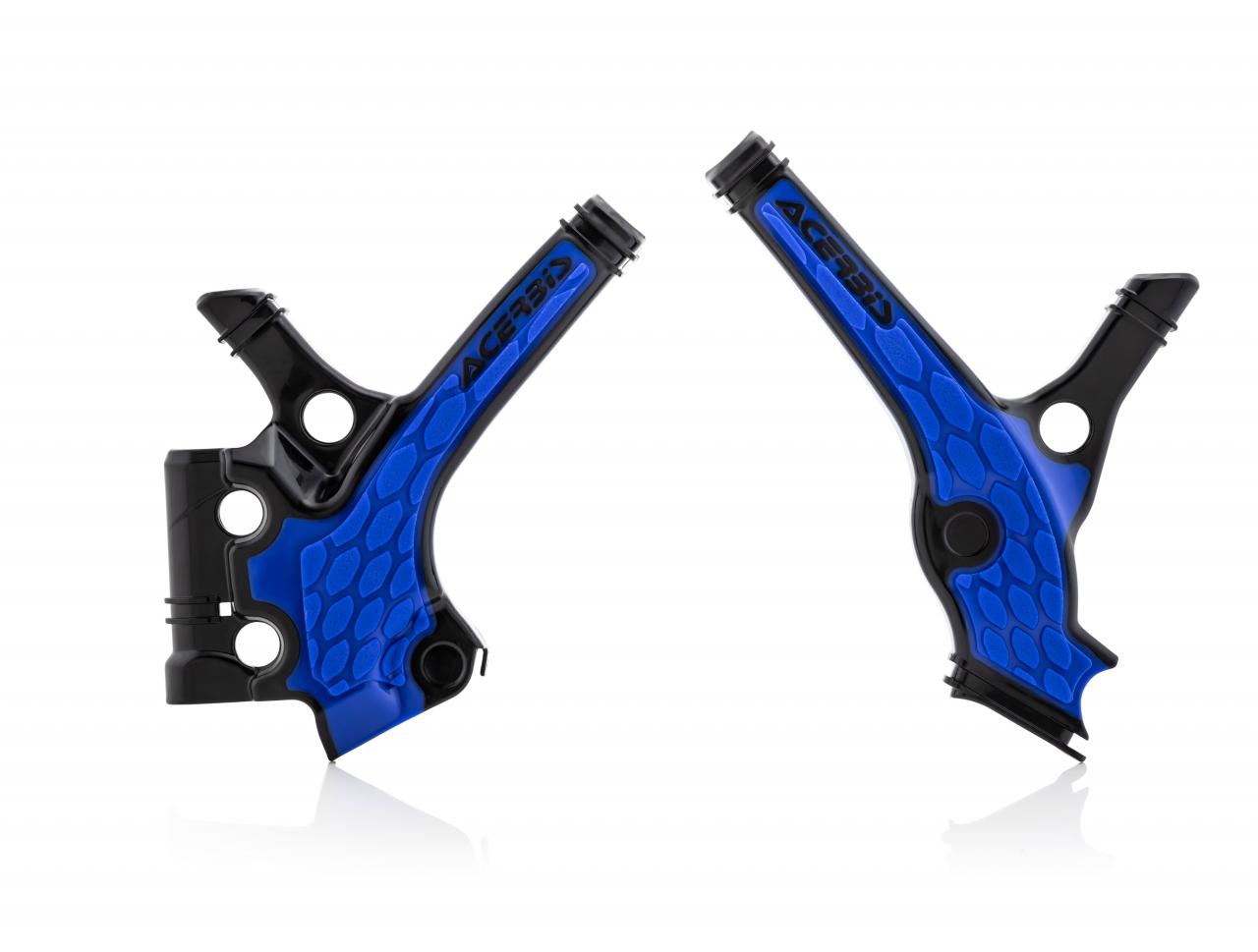 Acerbis Black/Blue 0023677.316 - X-Grip Frame Guards - Yamaha Yz85 2019-21