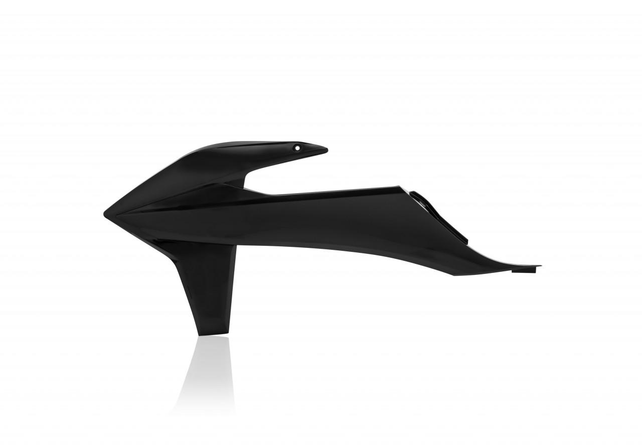 Acerbis Black 0023500.090 - Radiator Scoops - Ktm Sx 125/250 & Sxf 250/350/450 2019-22, Exc-F 2020-23