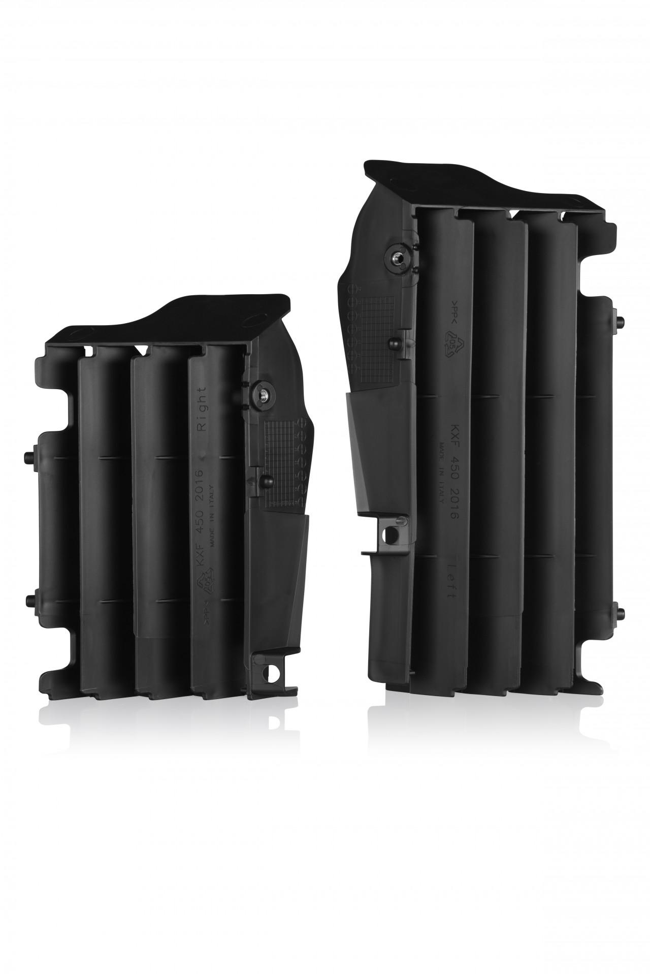 Acerbis Black 0024264.090 - Radiator Louvres - Kawasaki Kxf250 2021-2024, Kxf450 2016-2023