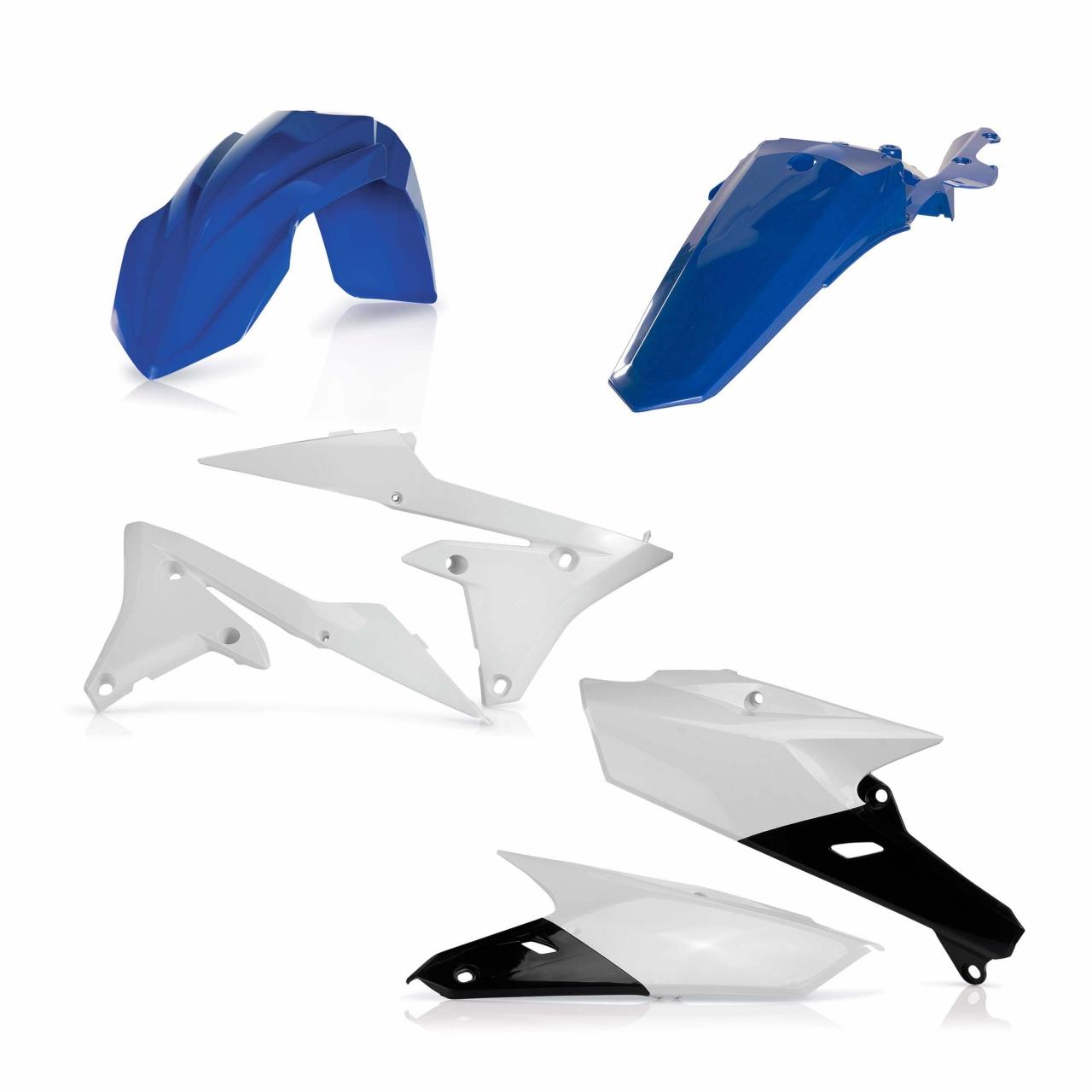 Acerbis Oem 0021749.553 - Standard Plastics Kit - Yamaha Wrf250 2015-19, Wrf450 2016-18 - (White/Blue)