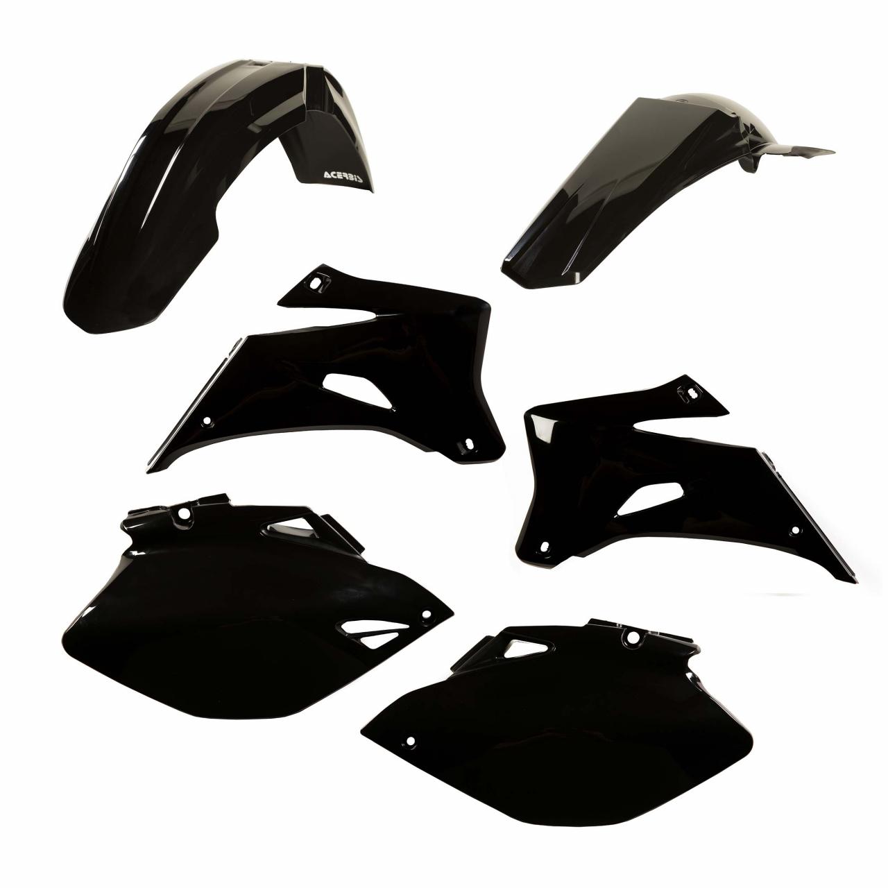 Acerbis Black 0009140.090 - Standard Plastics Kit - Yamaha Yzf 250/450 2006-09