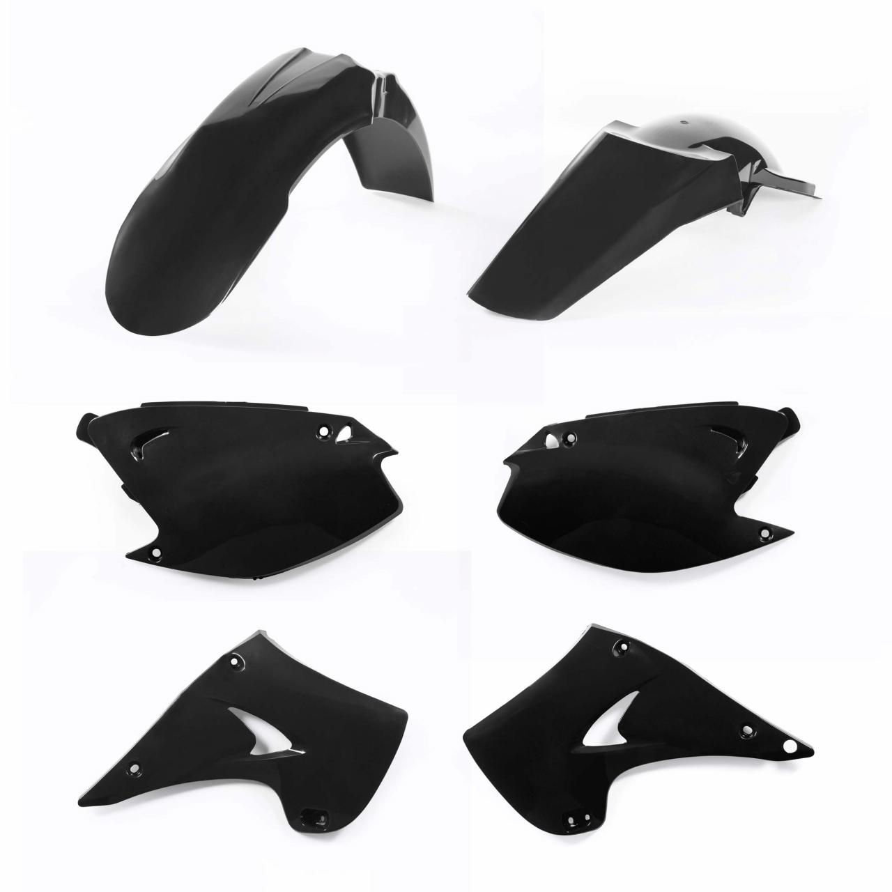 Acerbis Black 0007518.090 - Standard Plastics Kit - Kawasaki Kx 125/250 2003-08