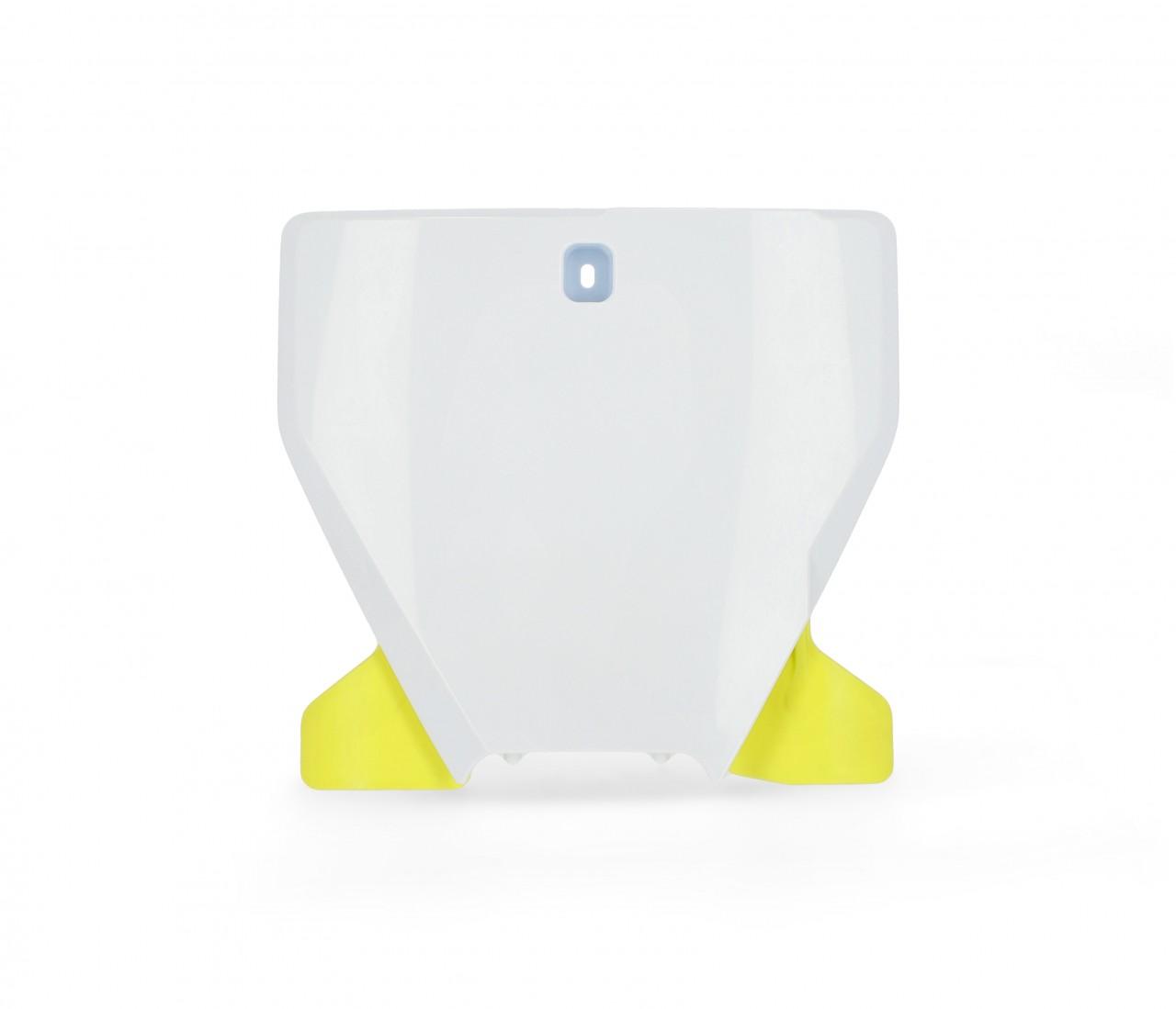 0023524.486 - Acerbis Front Number Board - Husqvarna FC 250/350/450 & TC 125/250 2019-22 - Off White/ Yellow