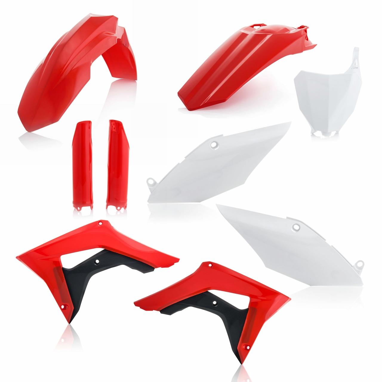 0022385.553 - Acerbis Full Plastics Kit - Honda CRF250R 2018, CRF450R 2017-18 - OEM (Red/White)