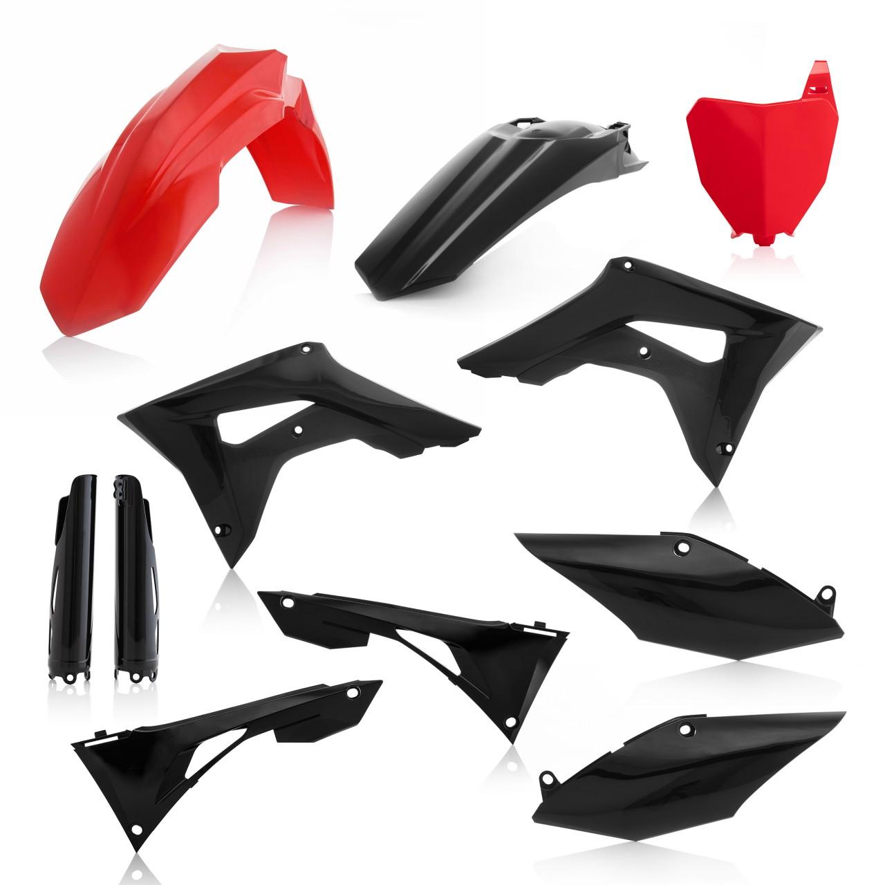 Acerbis Red/Black 0023615.349 - Full Plastics Kit - Honda Crf250r 2019-21, Crf450r 2019-20