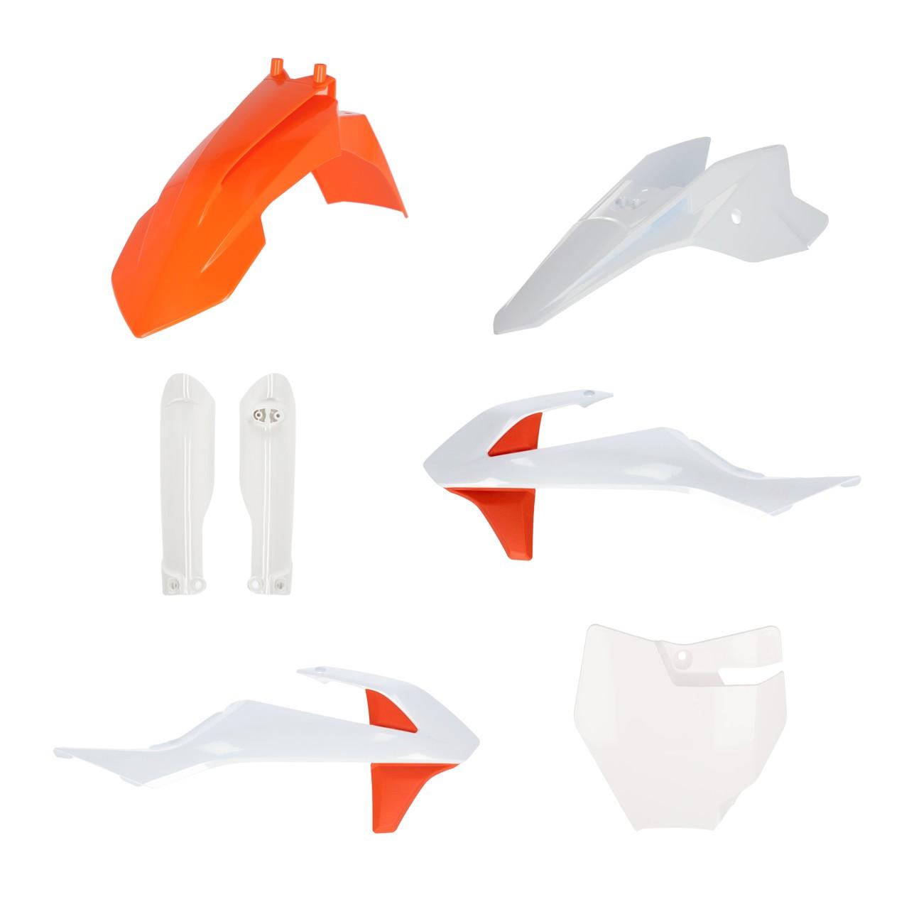 Acerbis Orange/White 0025506.553.019 - Full Plastics Kit - Ktm Sx50 2016-23 - Oem '19 ()