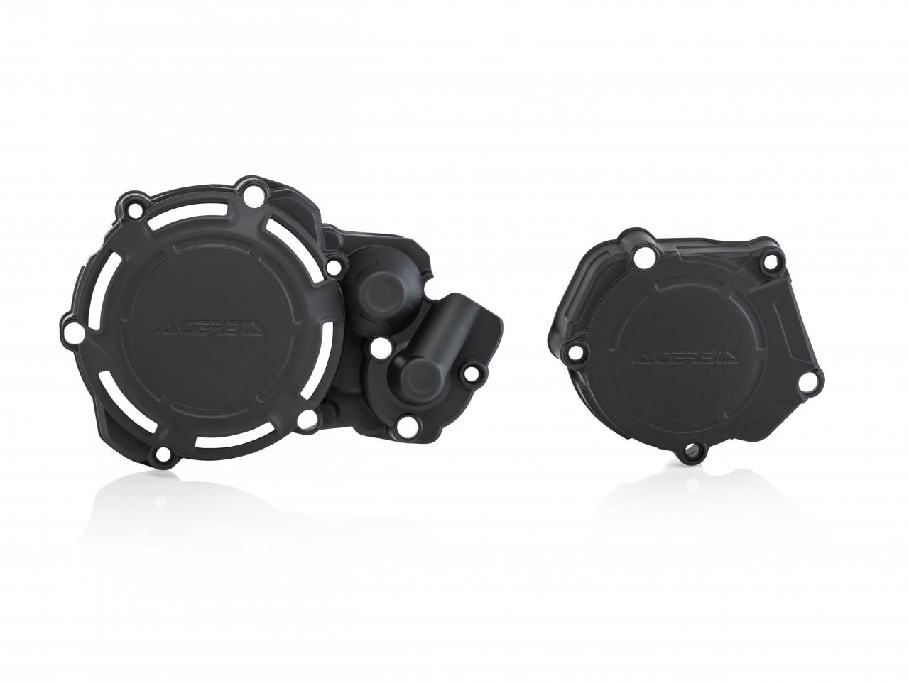Acerbis X-Power Engine Covers Kit - Yamaha YZ250 2005-2025 - Black