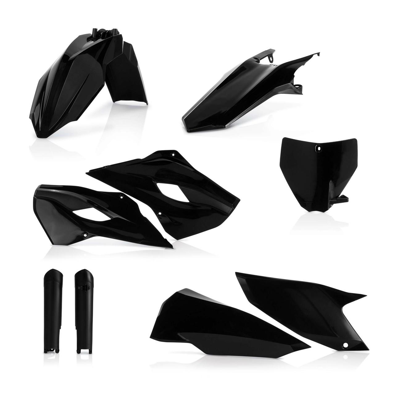 0017705.090.015 - Acerbis Full Plastics Kit - Husqvarna FE 250-501 & TE 125-300 2014-15 - Black