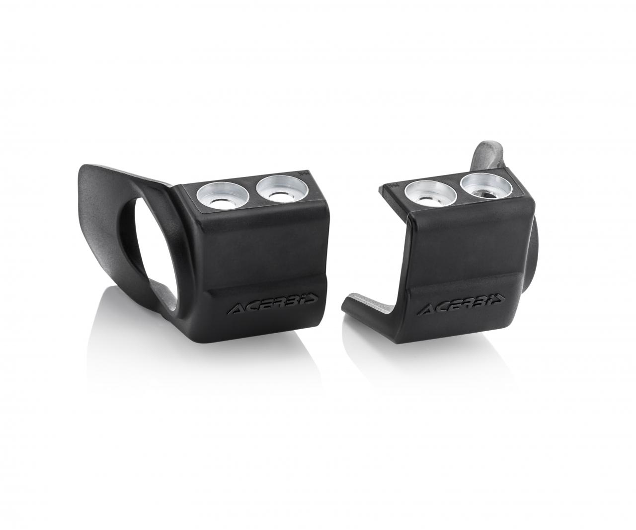 Acerbis Black Fork Shoe Covers - Beta Rr 2020-23, Honda Crf 250/450 2009-23, Kawasaki Kxf 250/450 2009-23