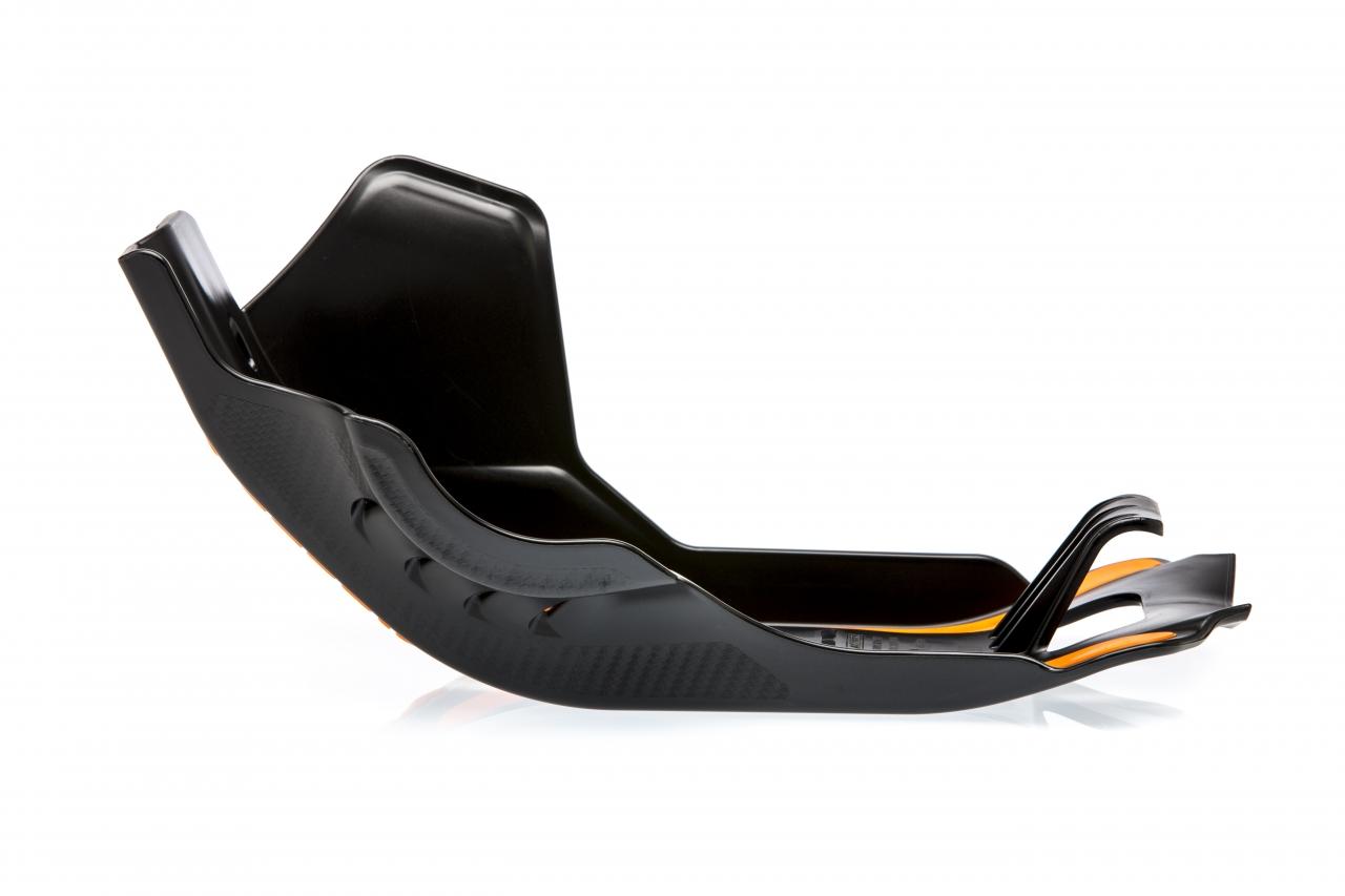 0022309.090 - Acerbis Skid Plate - KTM EXC-F 450/500 2017-19 - Black/Orange image 2