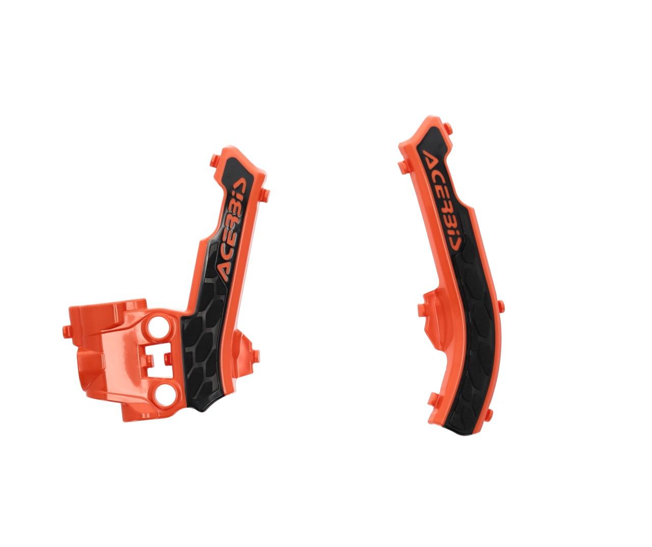 0025333.209 - Acerbis X-Grip Frame Guards - KTM SX50 2016-2023 - Orange/Black