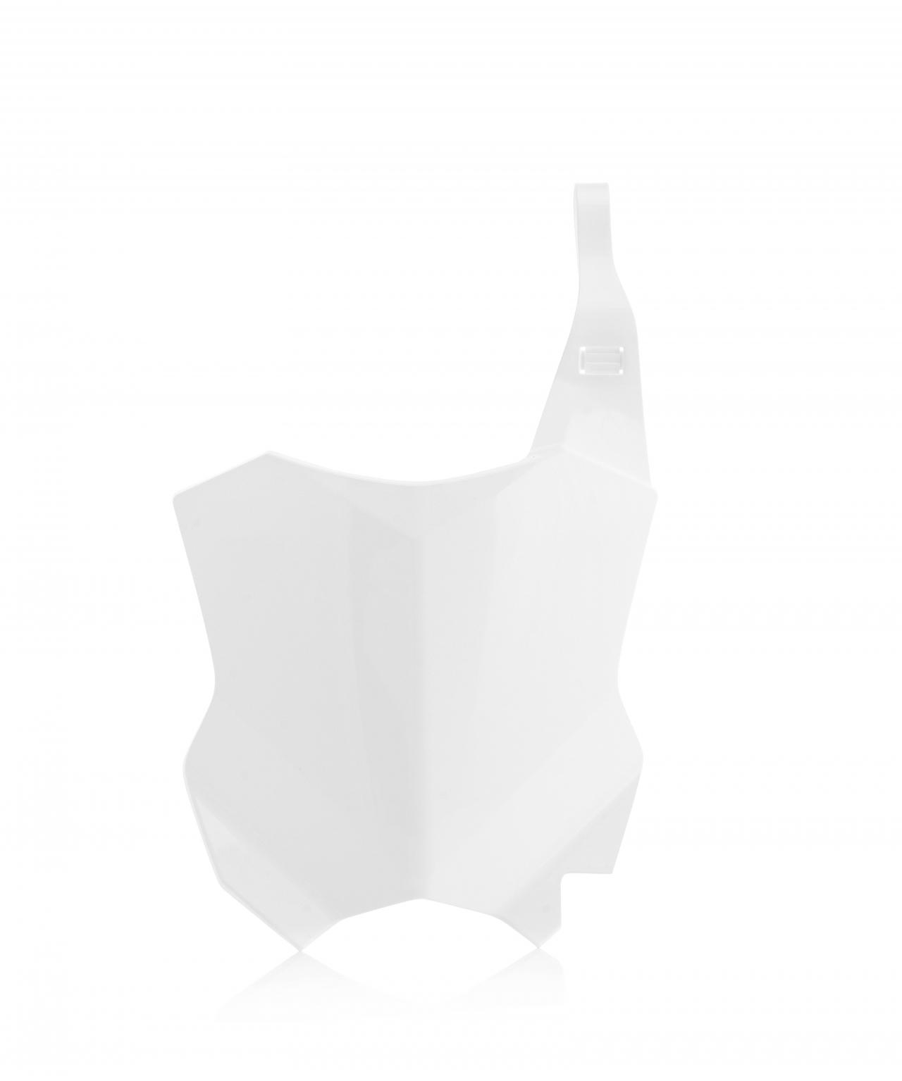 Acerbis White 0021839.030 - Front Number Board - Kawasaki Kxf250 2017-2025, Kxf450 2016-2025