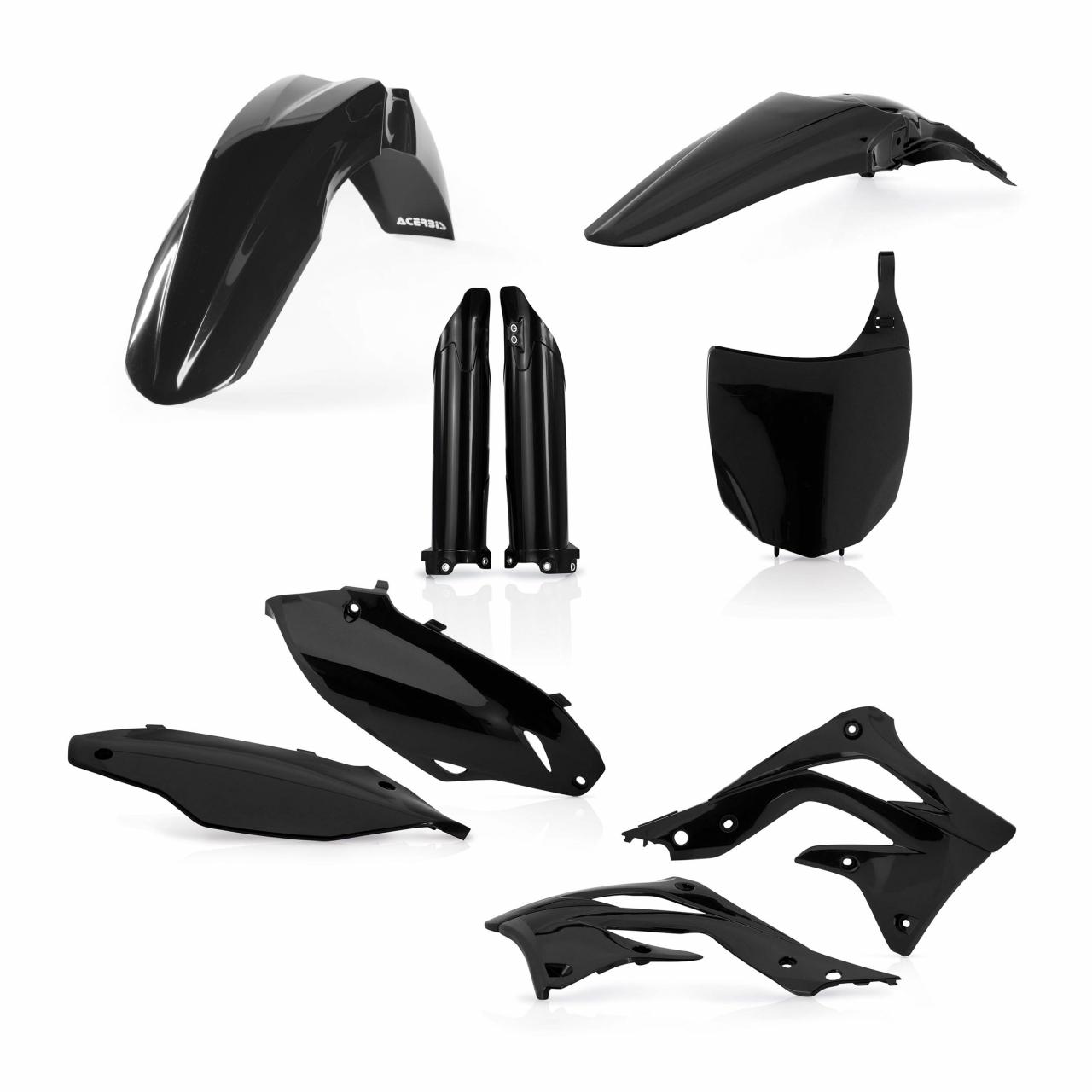 0016321.090 - Acerbis Full Plastics Kit - Kawasaki KXF450 2012 - Black