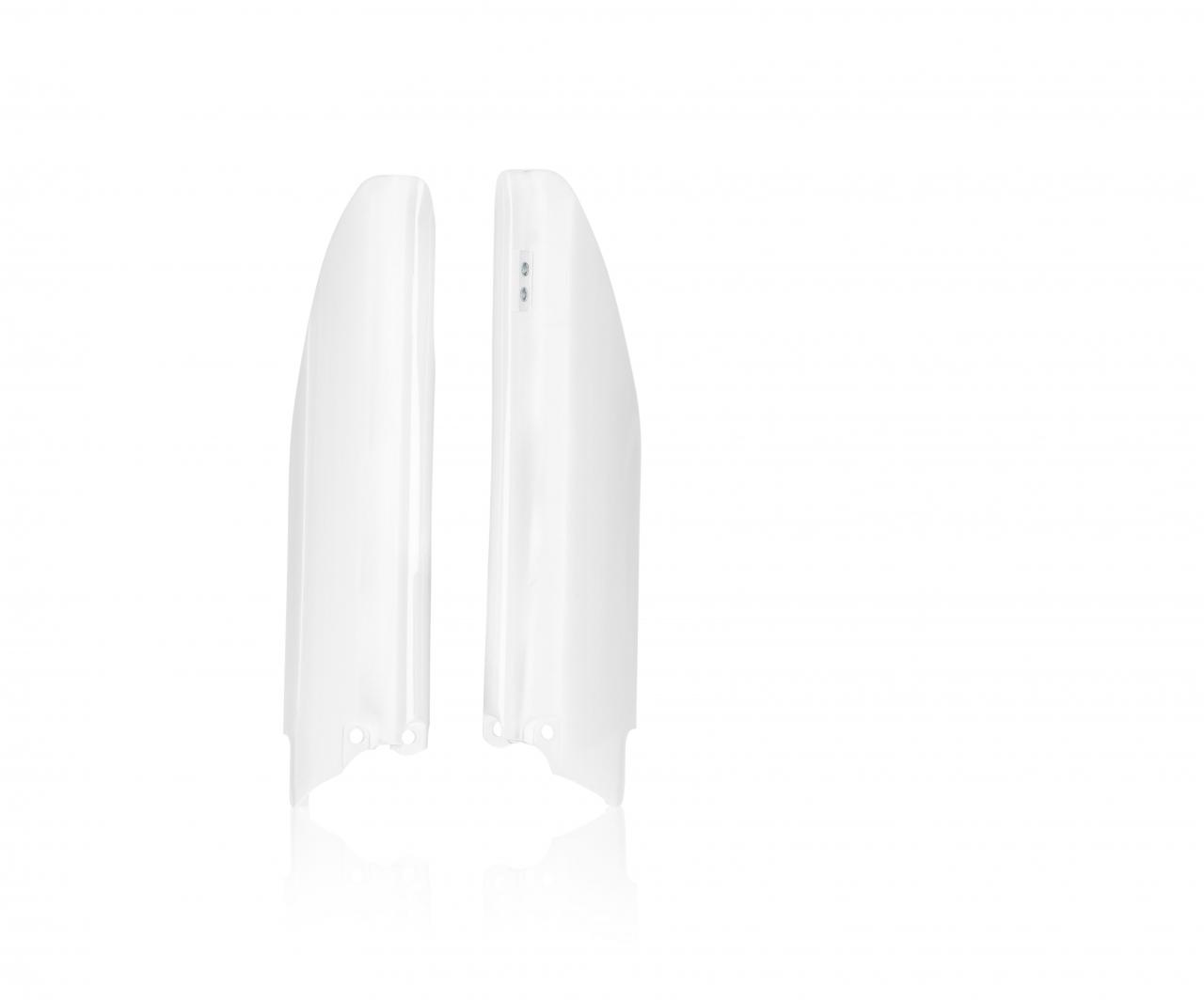 Acerbis White 0023065.030 - Fork Guards - Suzuki Rmz250 2019-2025, Rmz450 2018-2025