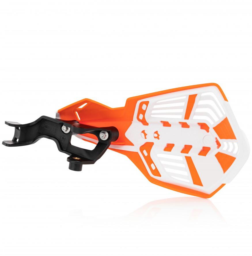 0024297.203 - Acerbis K-Future Hand Guards For KTM SX250 & SXF 2014-23, XC-F 2019-23 - Orange/ White image 2