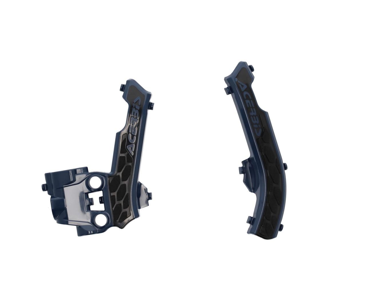 0025333.251 - Acerbis X-Grip Frame Guards - Husqvarna TC50 2017-2023 - Blue/Black