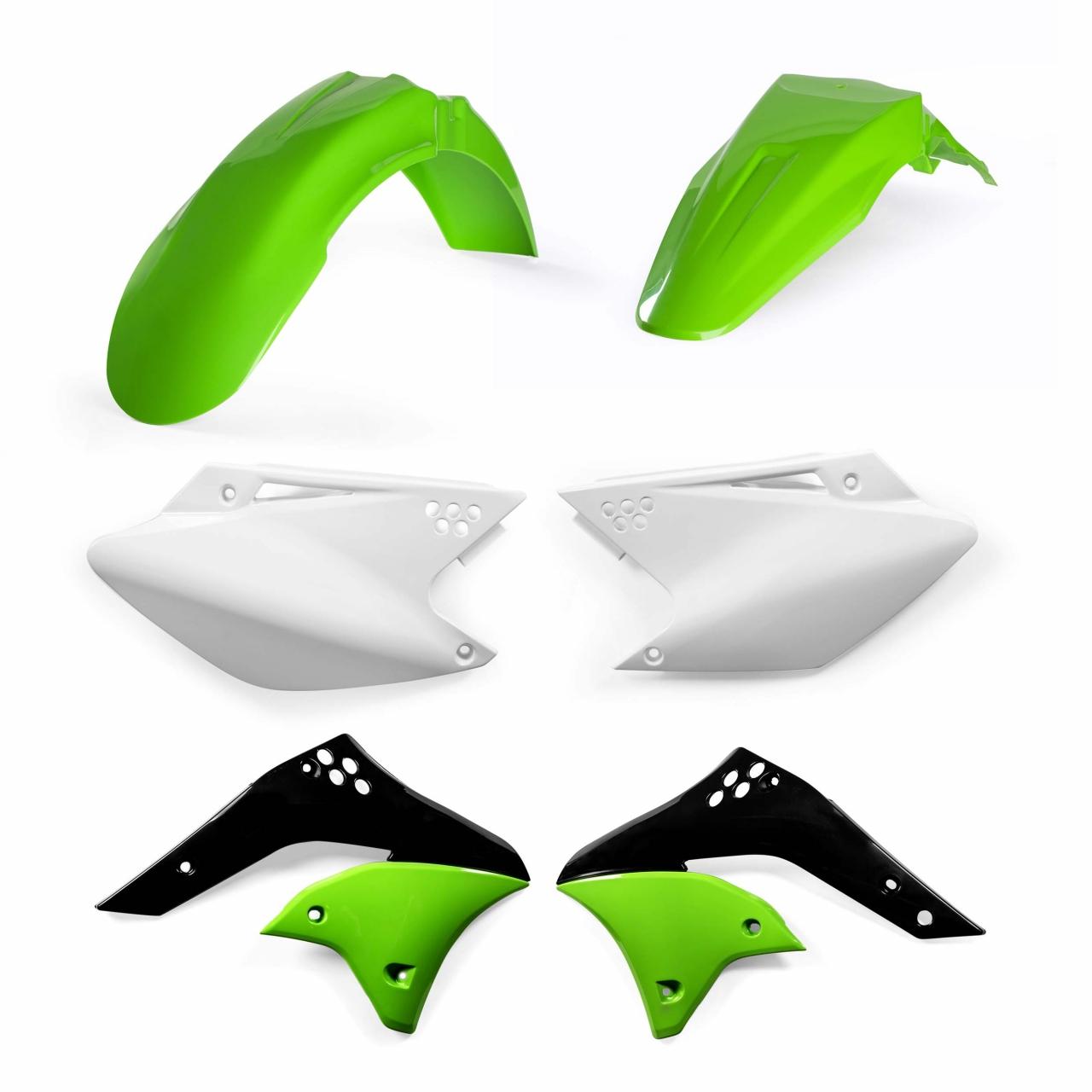 Acerbis Oem 0009110.553 - Plastics Kit - Kawasaki Kxf250 2006-08 '06 (Green/White/Black)
