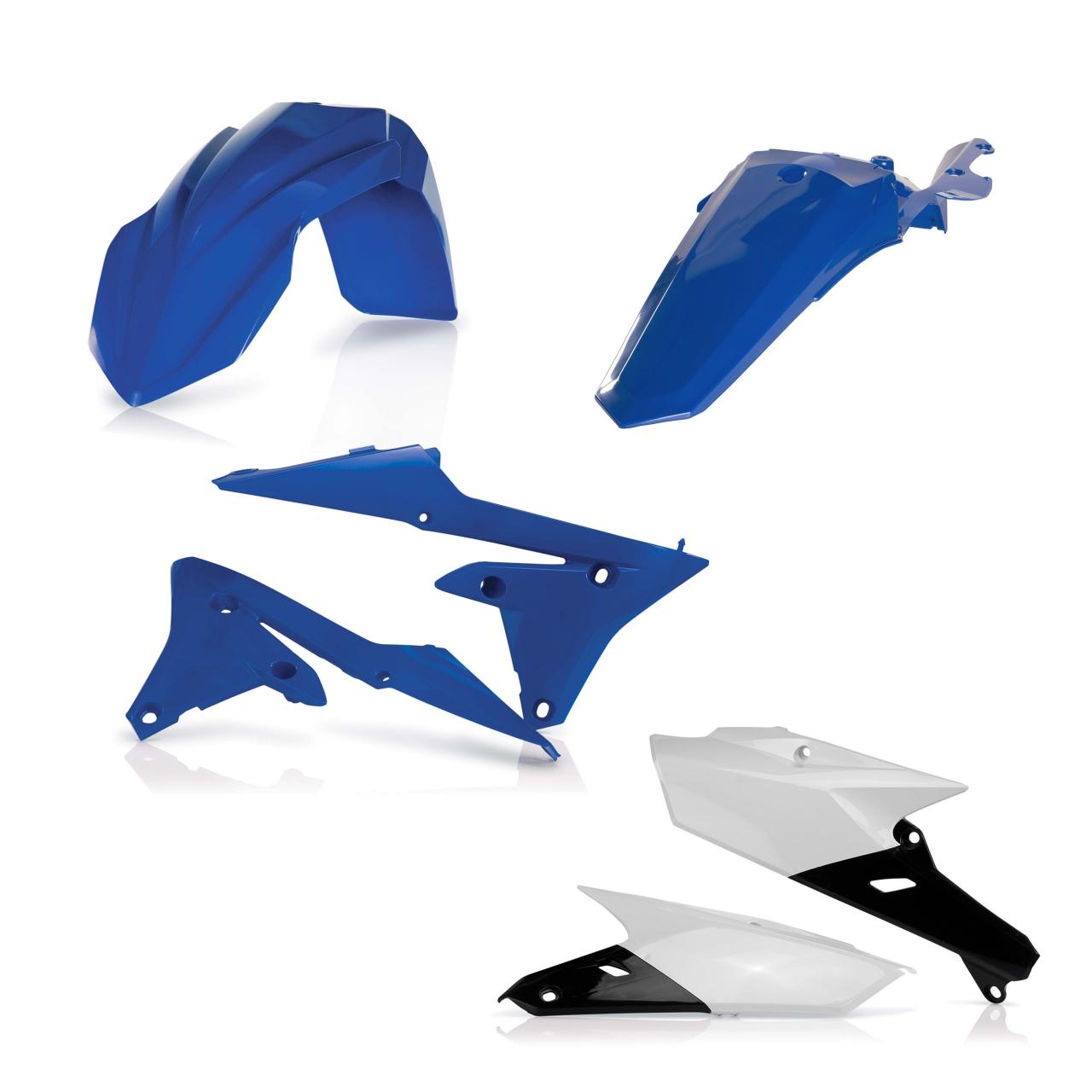 0023090.553 - Acerbis Standard Plastics Kit - Yamaha WRF450 2018 - OEM (Blue/White/Black)
