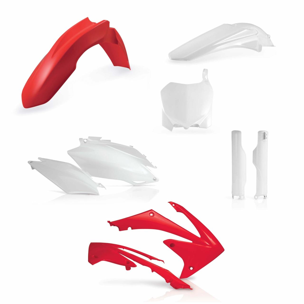 Acerbis Oem 0015707.553 - Full Plastics Kit - Honda Crf250 2011-13, Crf450 2011-12 - (White/Red)