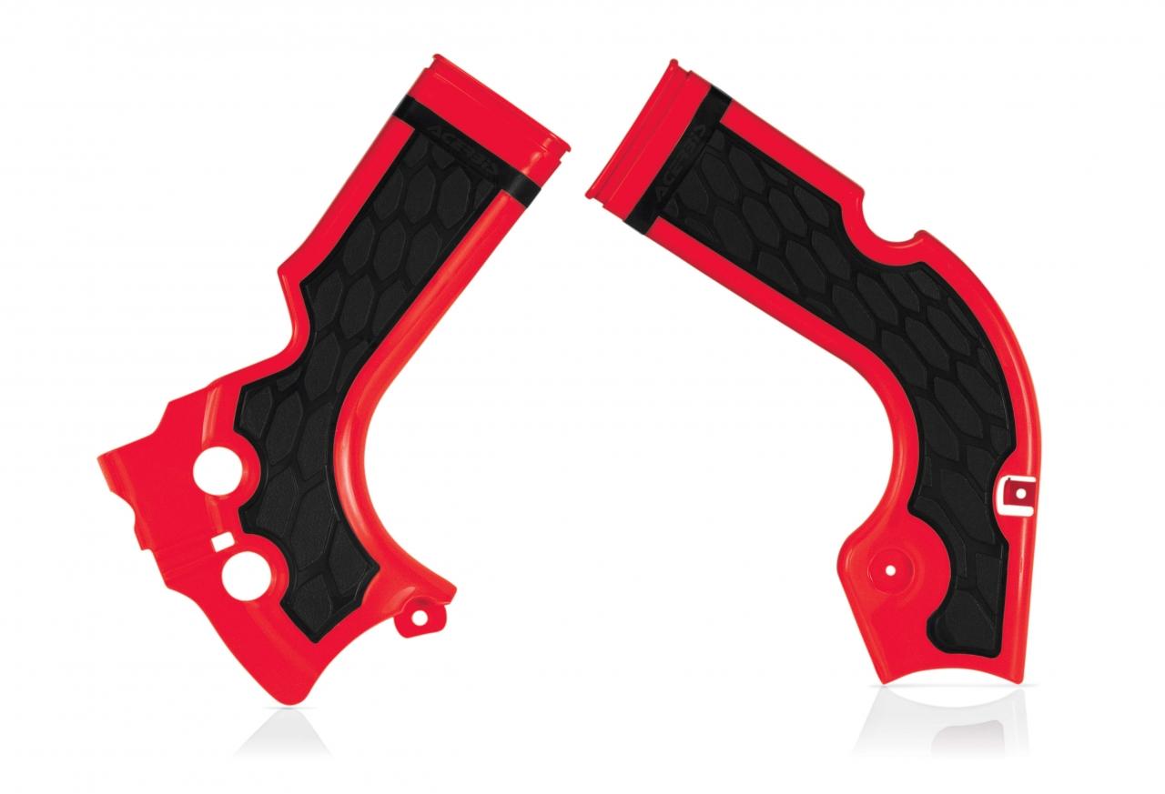 Acerbis Red 0017573.110 - X-Grip Frame Guards - Honda Crf250r 2014-17, Crf450r 2013-16