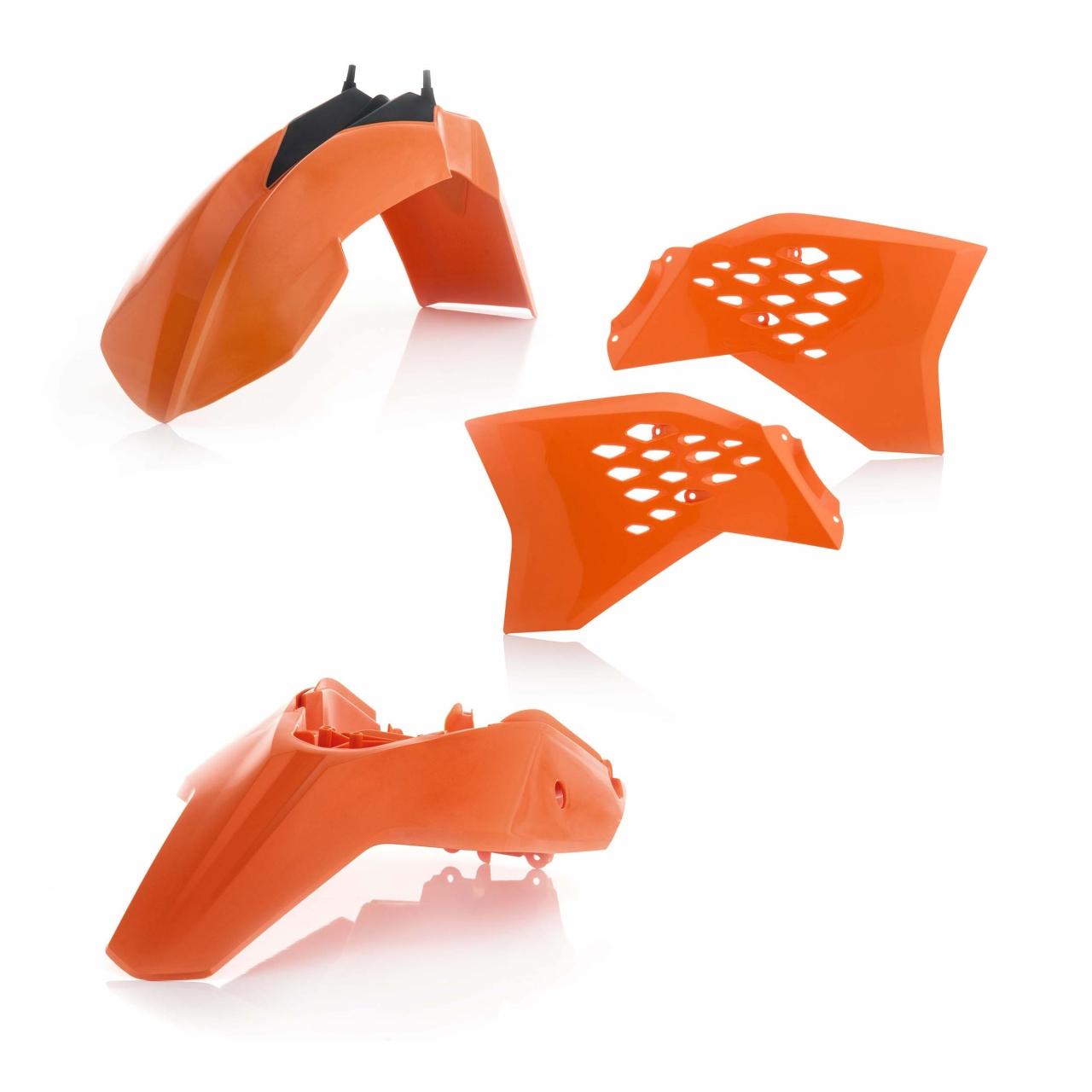 Acerbis Orange 0016553.553.013 - Standard Plastics Kit - Ktm Sx65 2012-14 - Oem '13 (Orange)