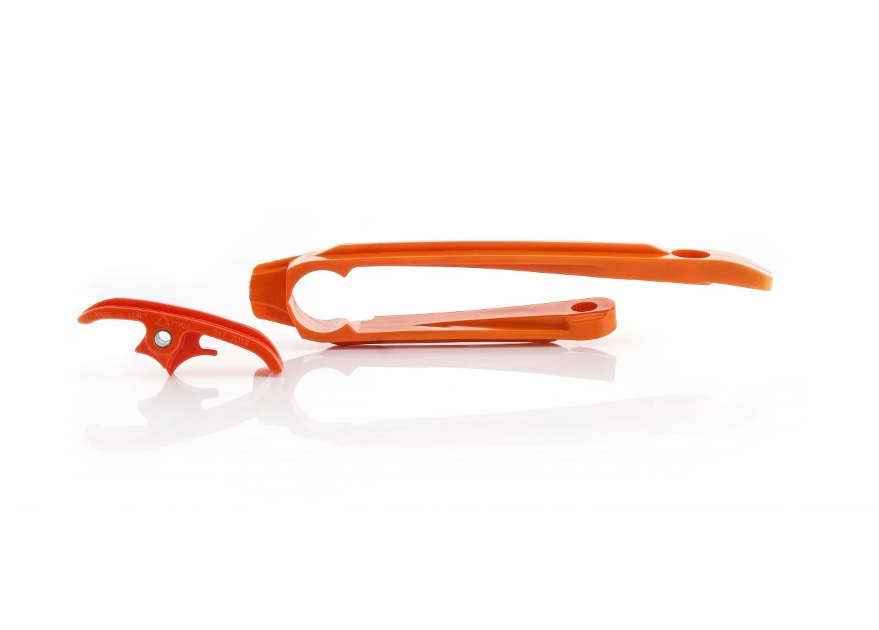 Acerbis Orange Chain Slider Kit - Ktm Exc-F 2017-23, Xc-W 150/250/300 2019-23