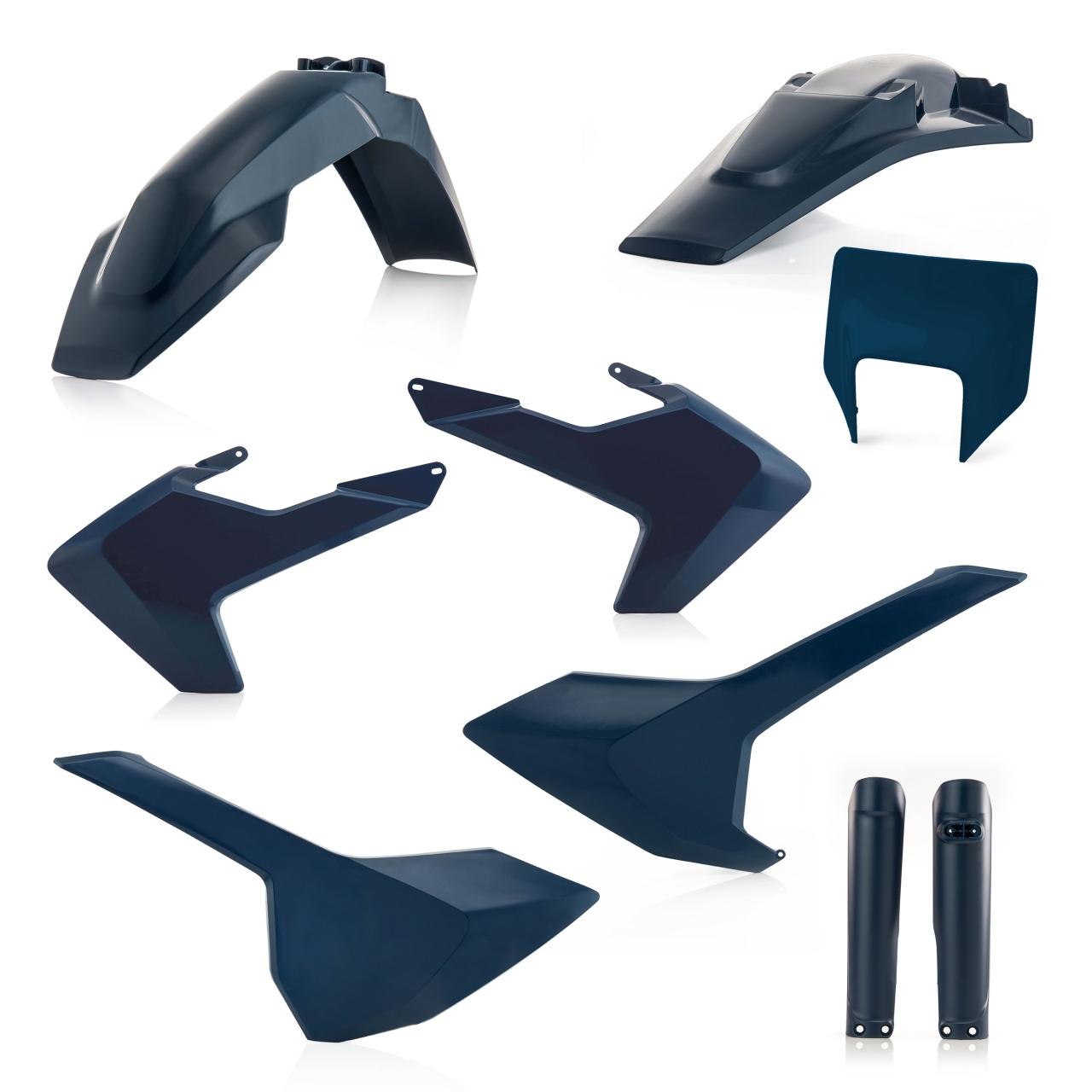 0023596.040 - Acerbis Full Enduro Plastics Kit - Husqvarna FE 250/350/450/501 & TE250 2017-19 - Dark Blue