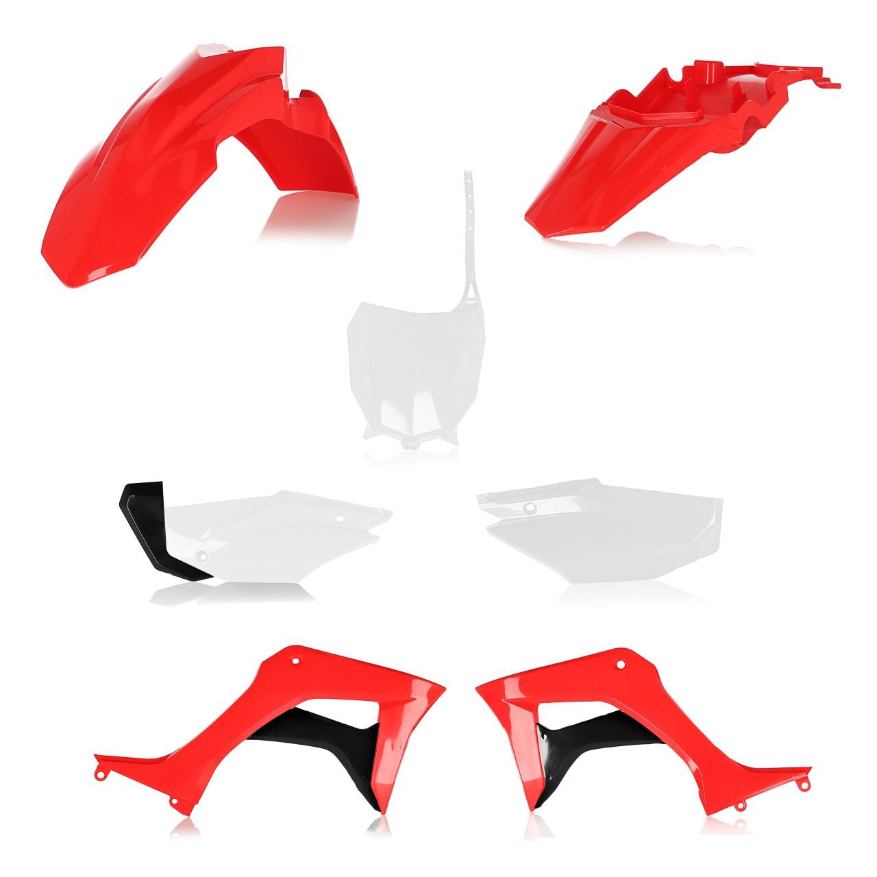 0024606.553 - Acerbis Plastics Kit - Honda CRF110F 2019-2024 - OEM (Red/White)