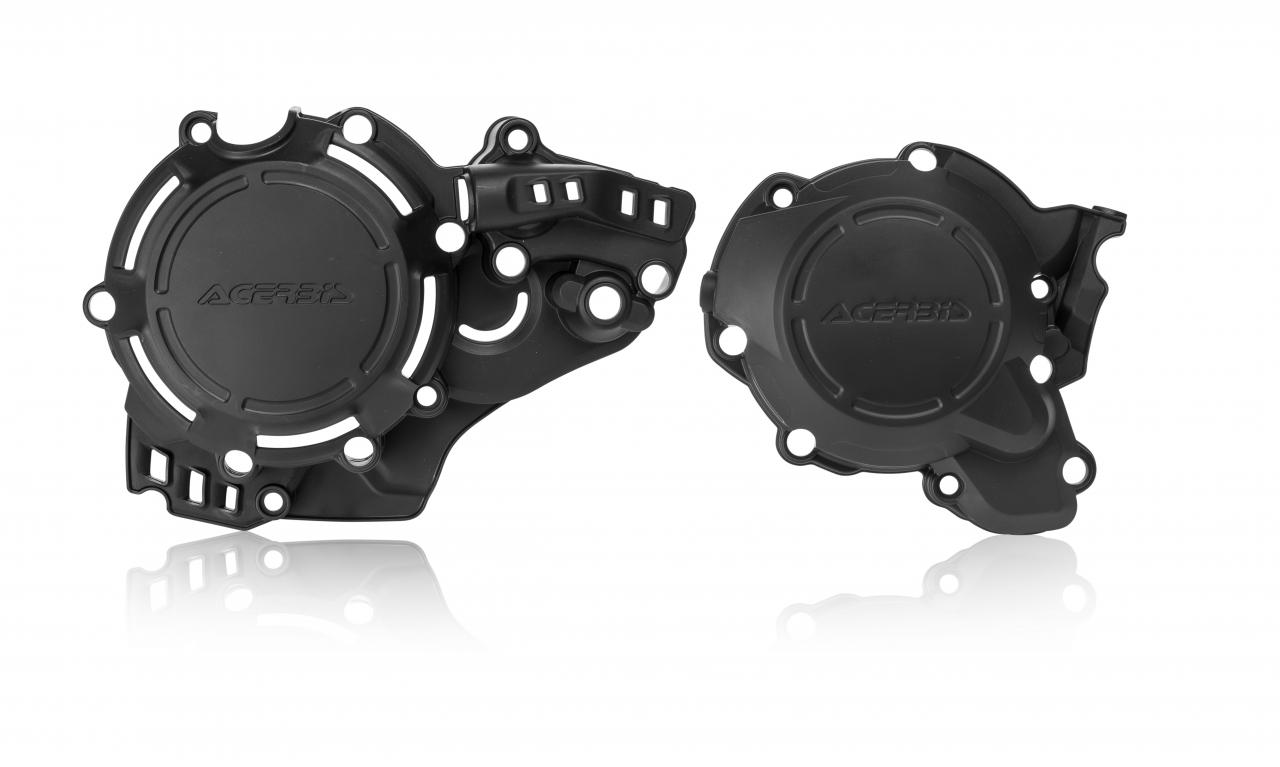 Acerbis X-Power Engine Covers - Husqvarna TC250 & KTM EXC/SX 2017-19 - Black