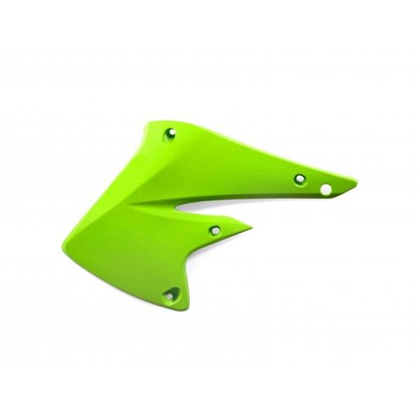 0007445.131 - Acerbis Radiator Scoops - Kawasaki KXF250 2004-05 - Fluro Green image 2